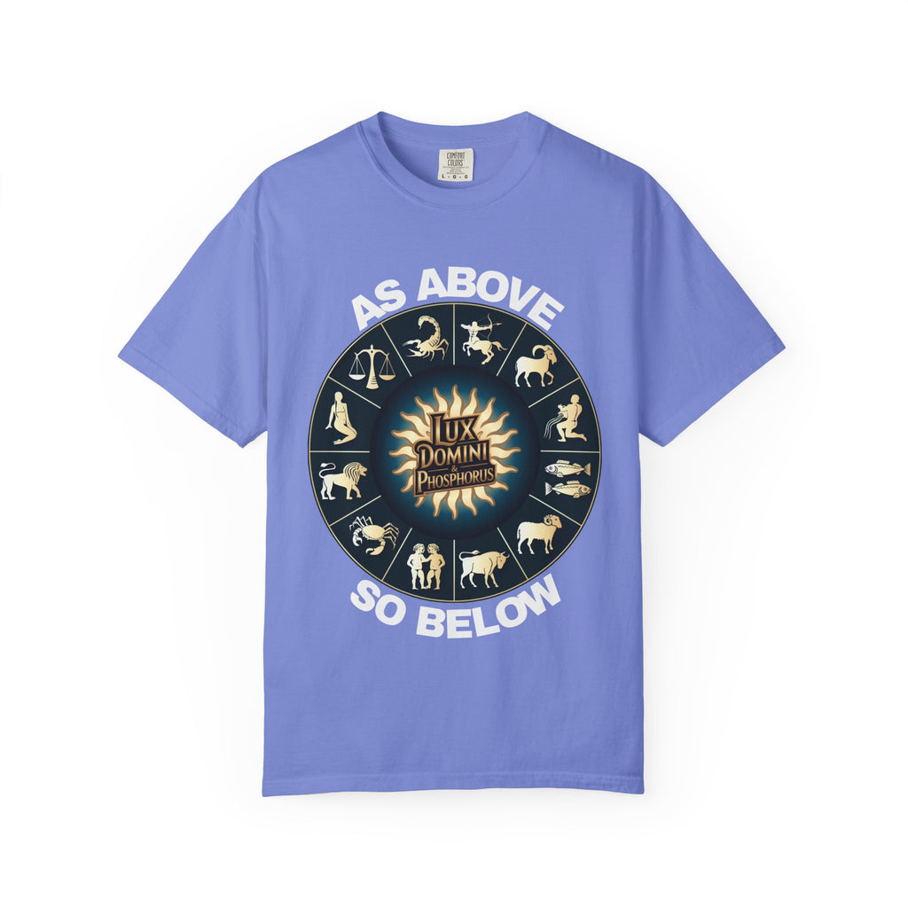 Zodiac Unisex T-Shirt - As above so below design