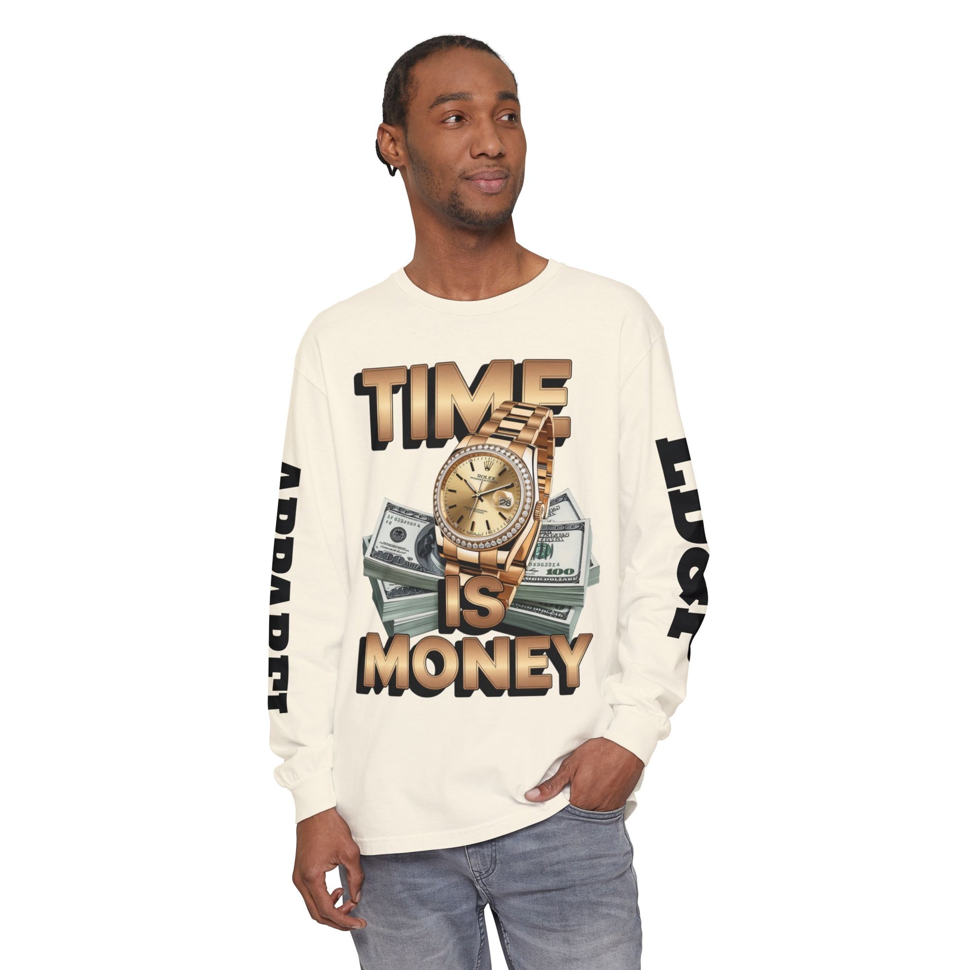 Long Sleeve T-Shirt Time is MONEY Design