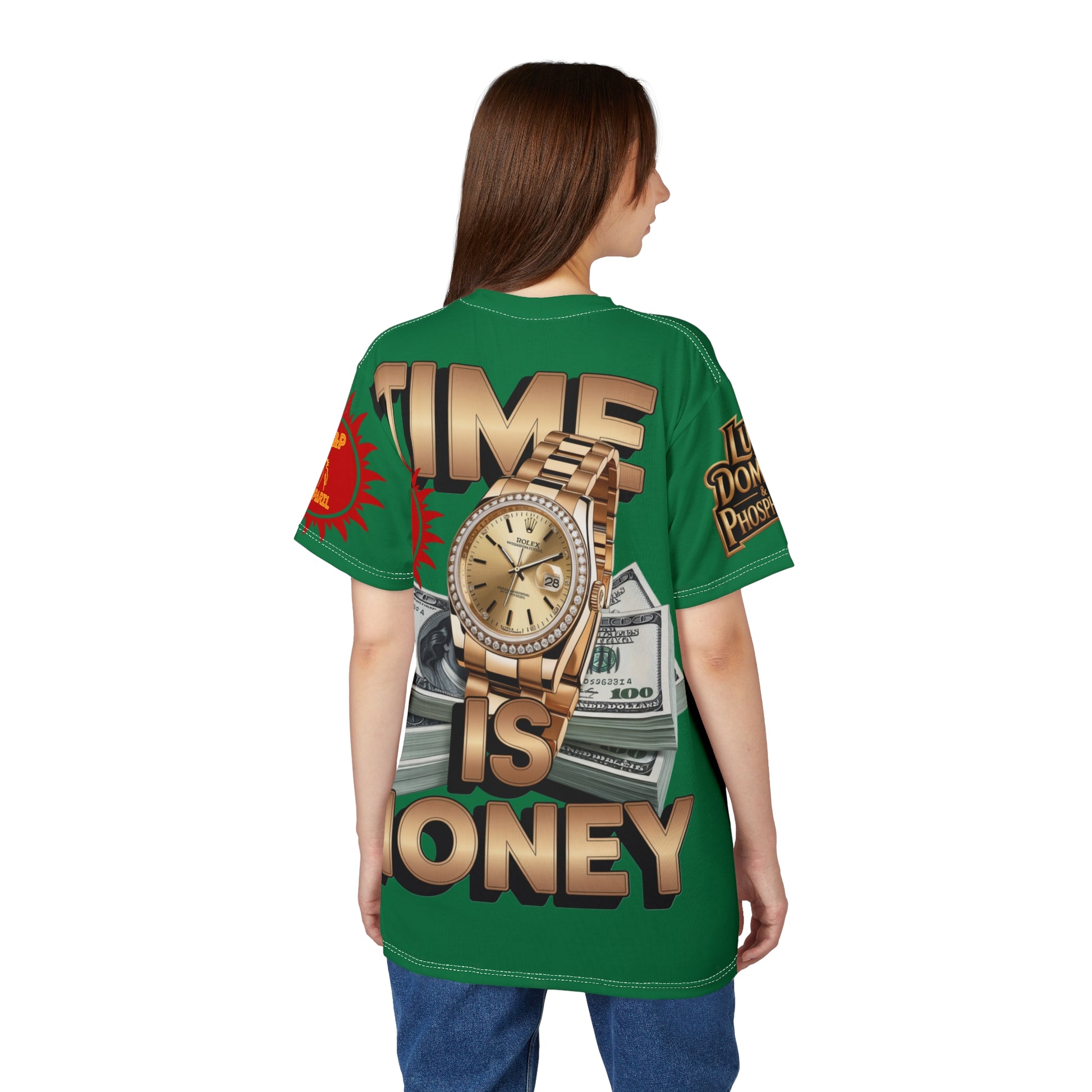 Time Is Money Unisex Tee - LD&P Apparel Design green