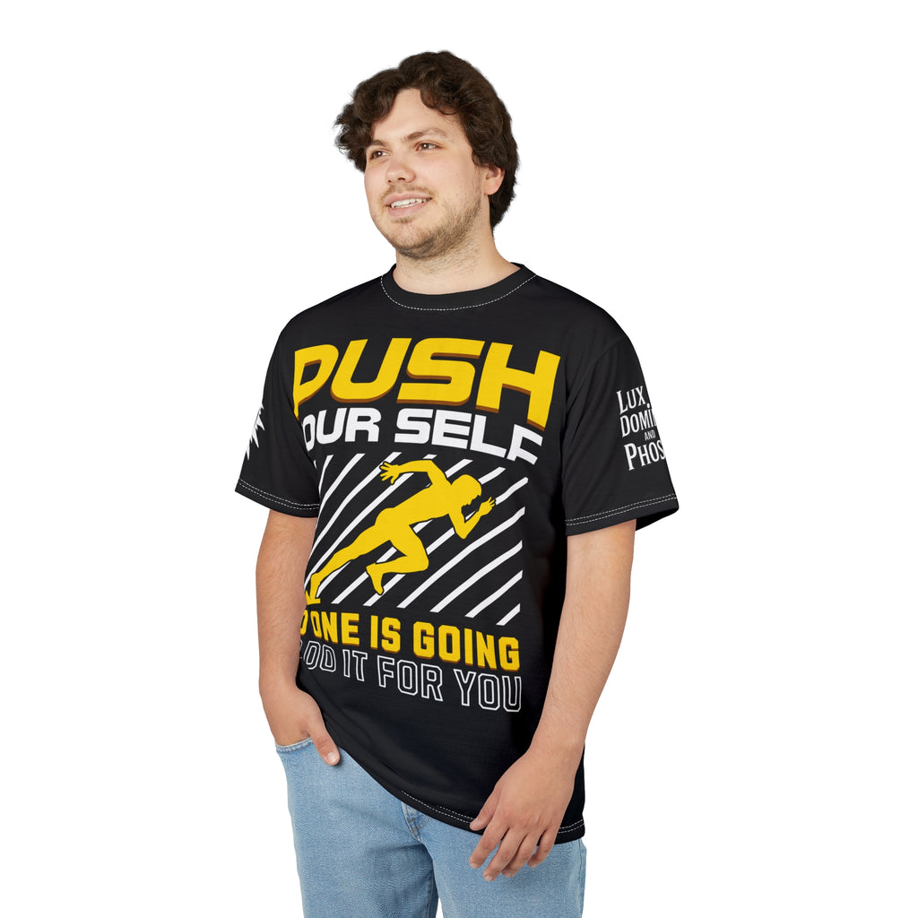 Push Yourself Graphic Tee LD&P APPAREL DESIGN Black