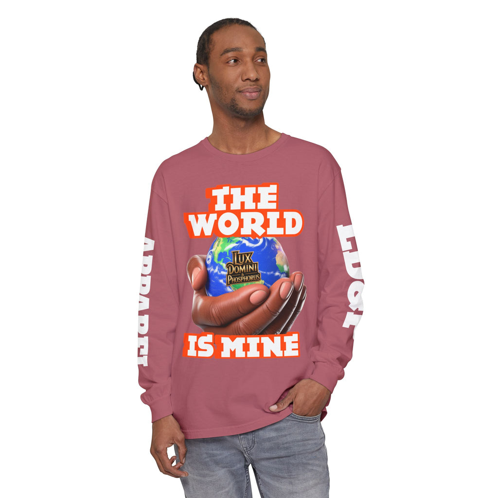 The World Is Mine Design Long Sleeve T-Shirt LD&P APPAREL DESIGN