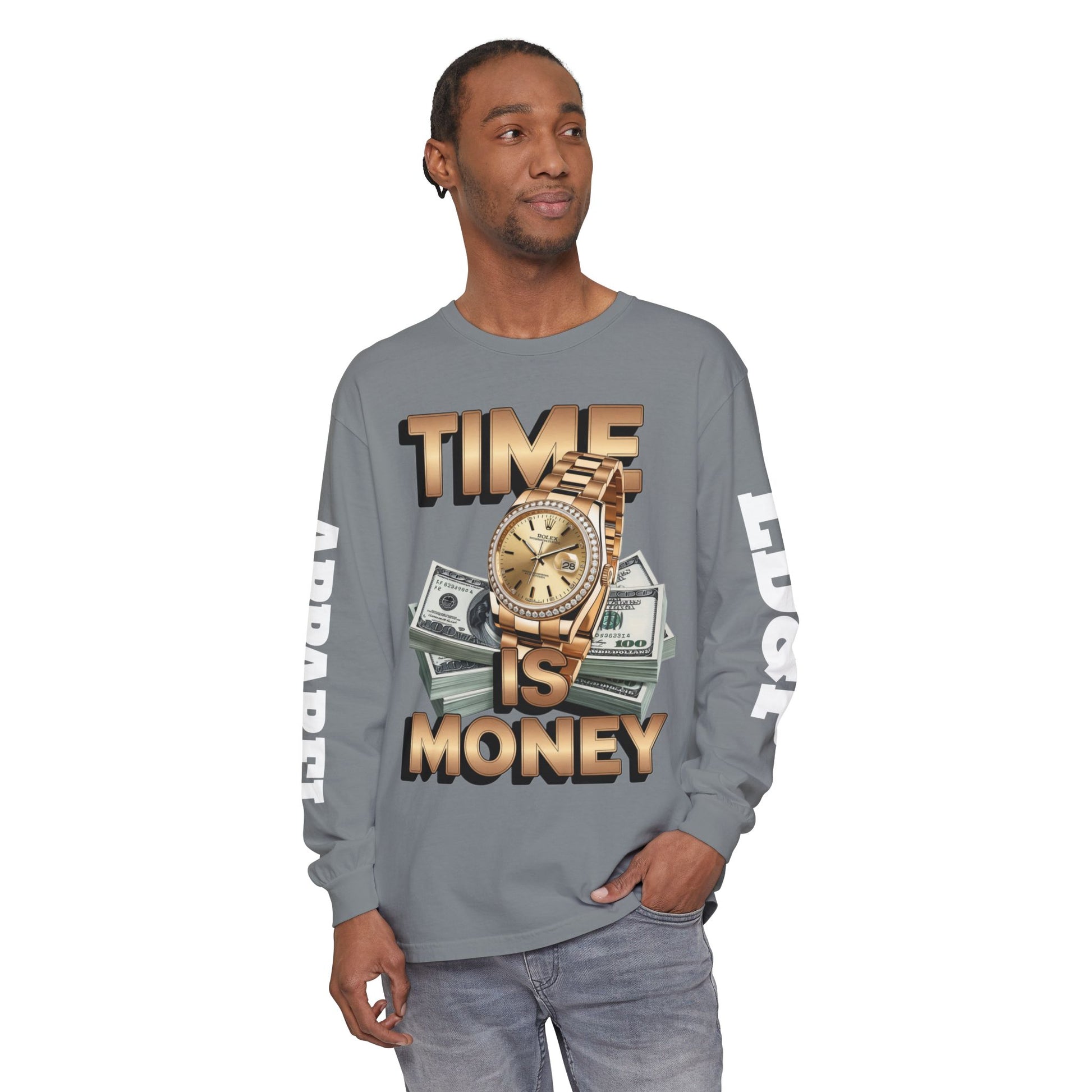 Long Sleeve T-Shirt Time is MONEY Design