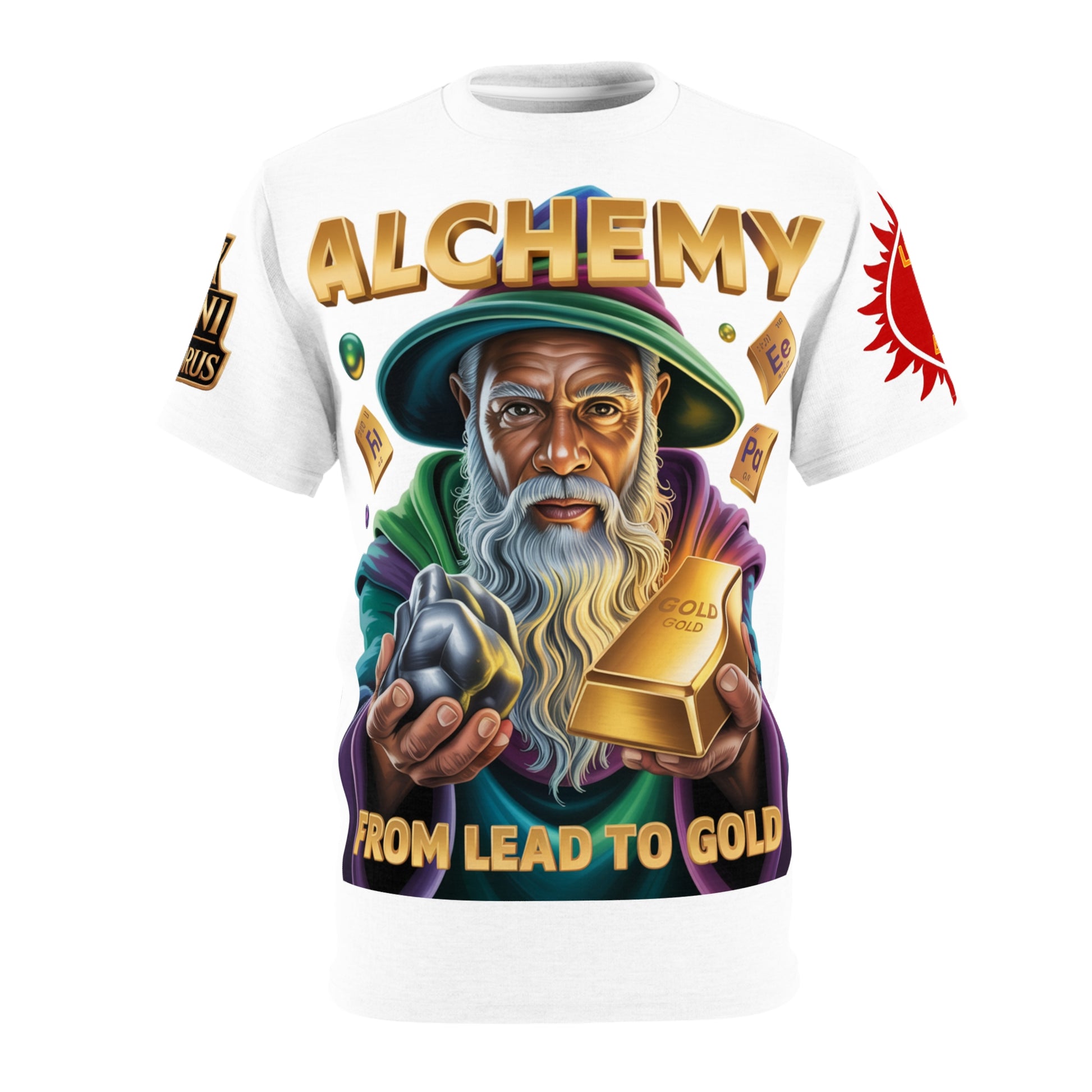 Alchemy Unisex Cut & Sew Tee white