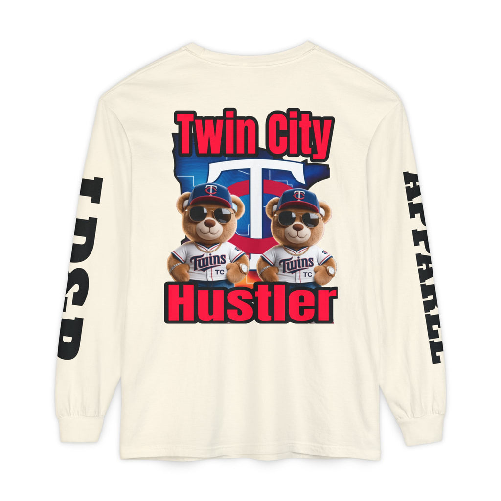 Twin City HUSTLER Long Sleeve T-Shirt - LD&P Apparel Design #2