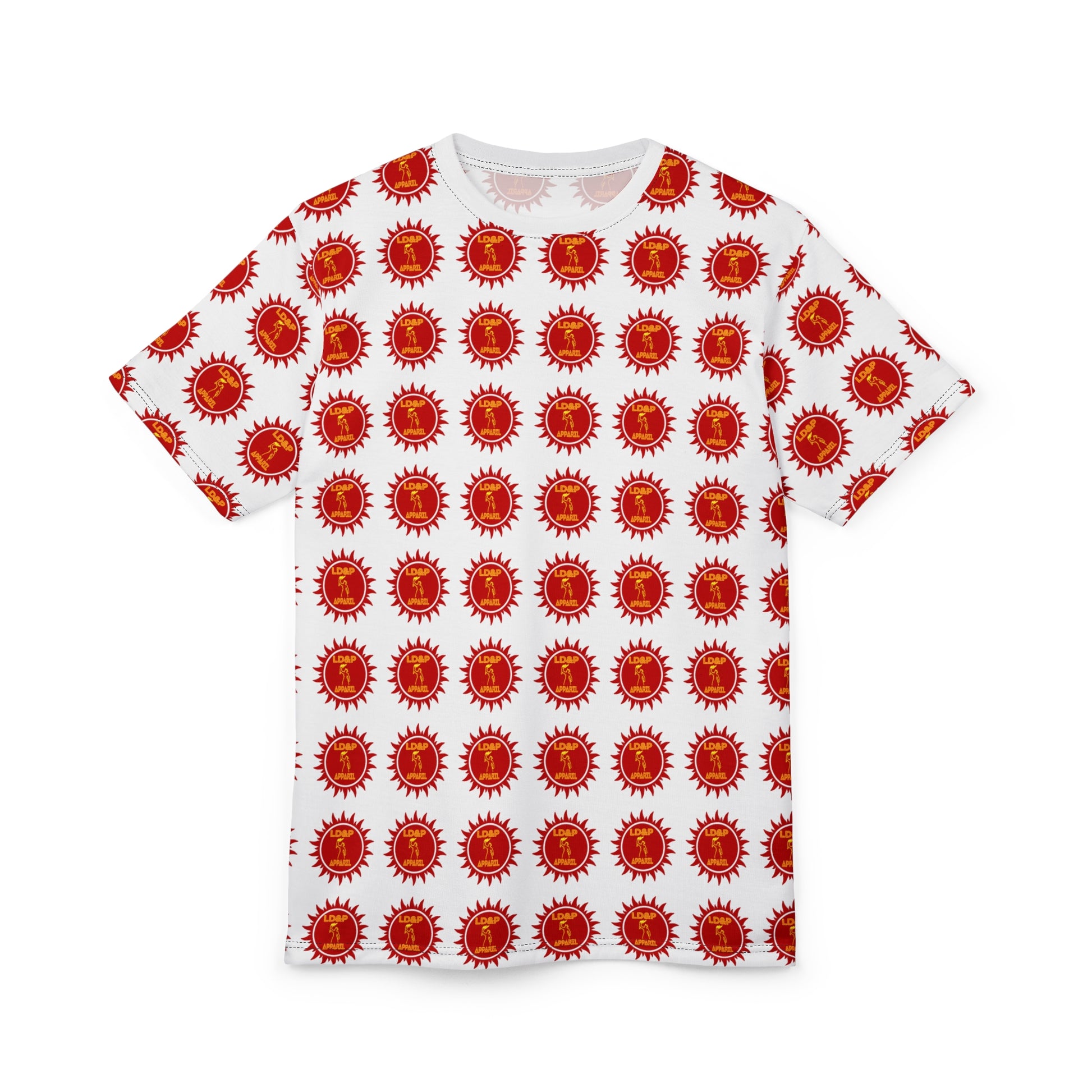 White Monogrammed Unisex Tee - LD&P Apparel Design