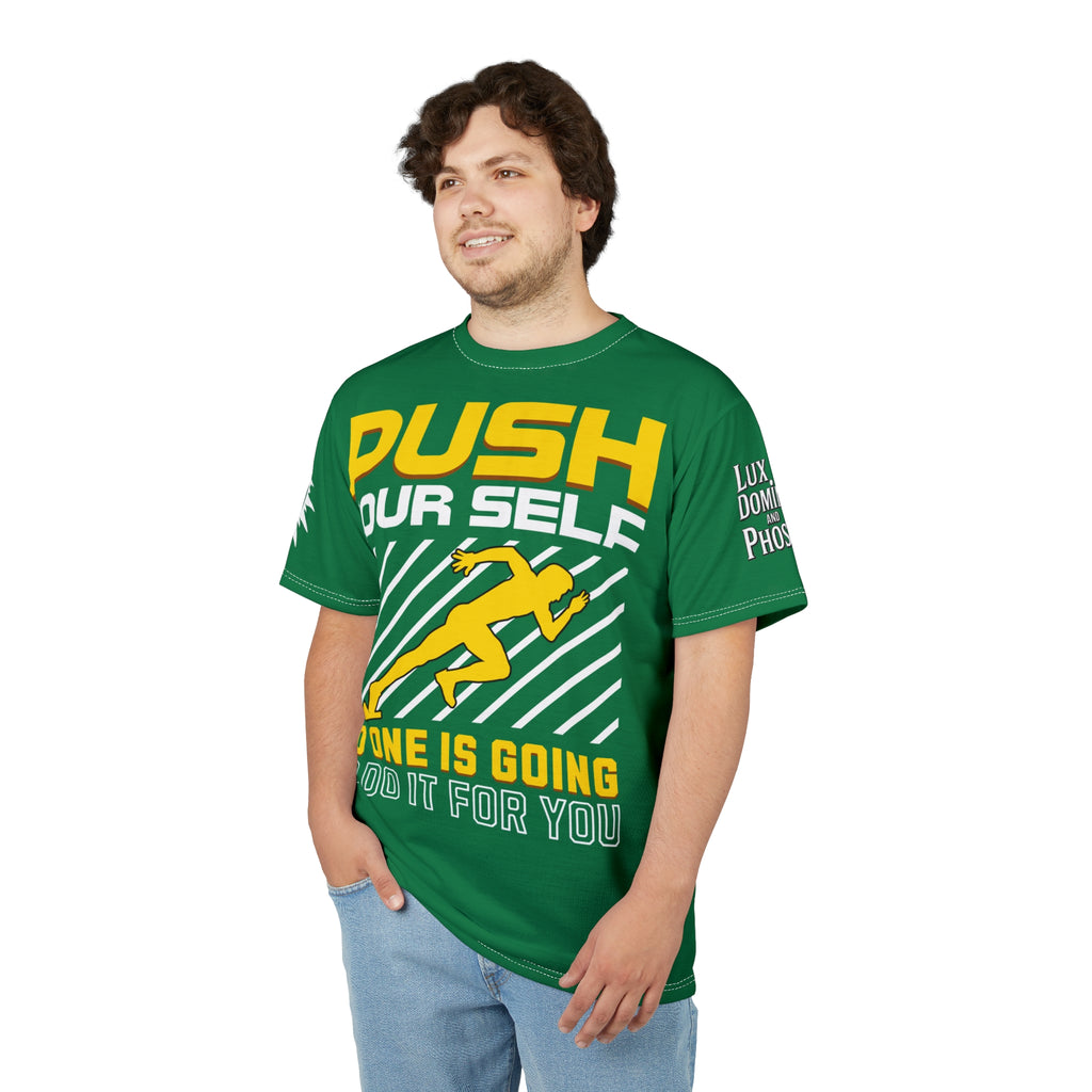 Push Yourself Graphic Tee LD&P APPAREL DESIGN Green