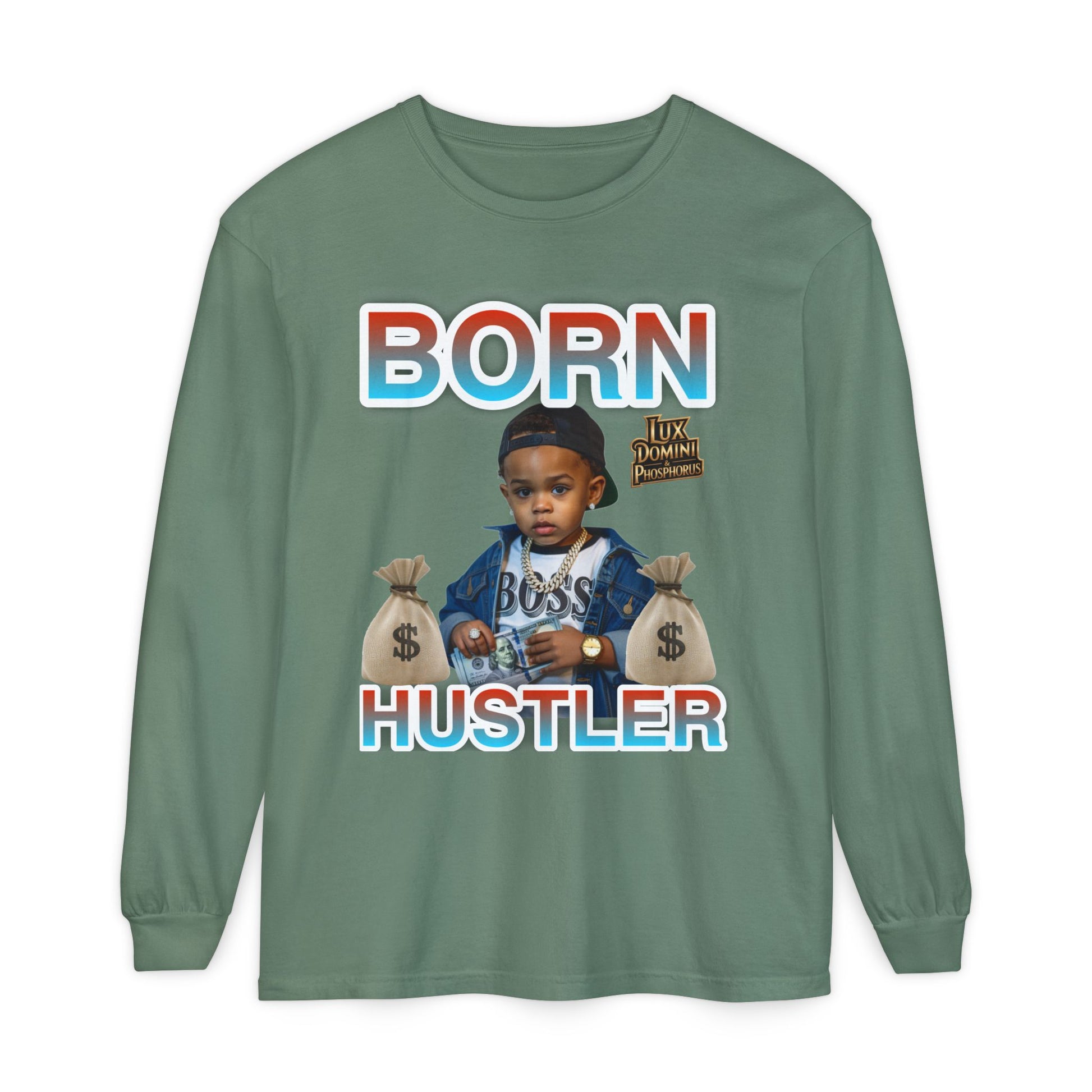 Long Sleeve T-Shirt Born Hustler Apparel