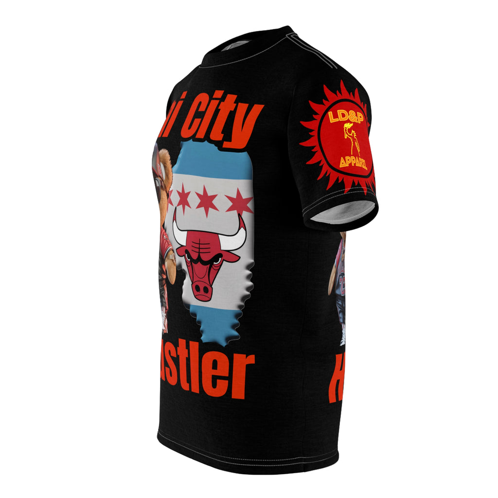 CHI CITY HUSTLER Unisex Cut & Sew Tee