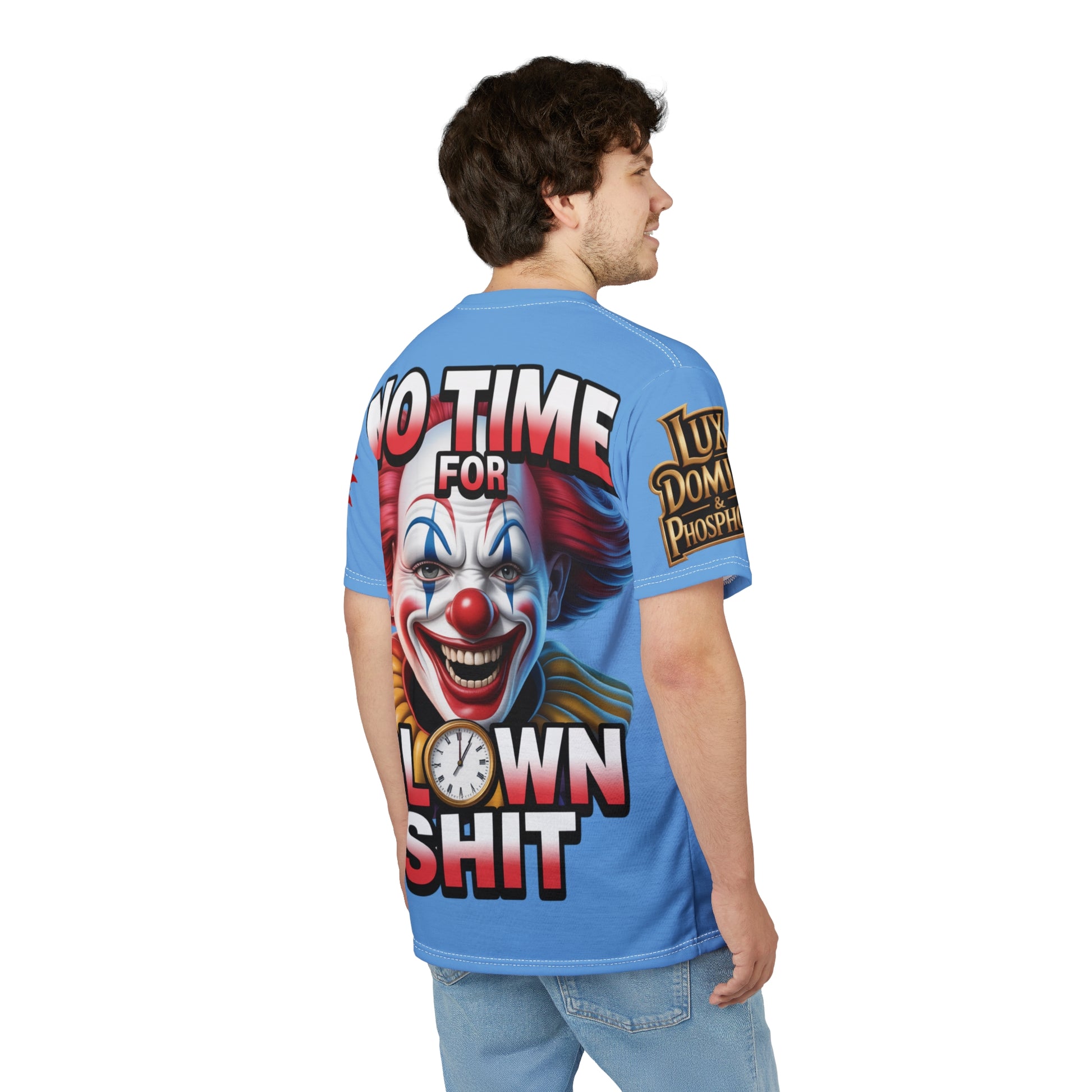 T-Shirt No Time For Clowns Unisex light blue