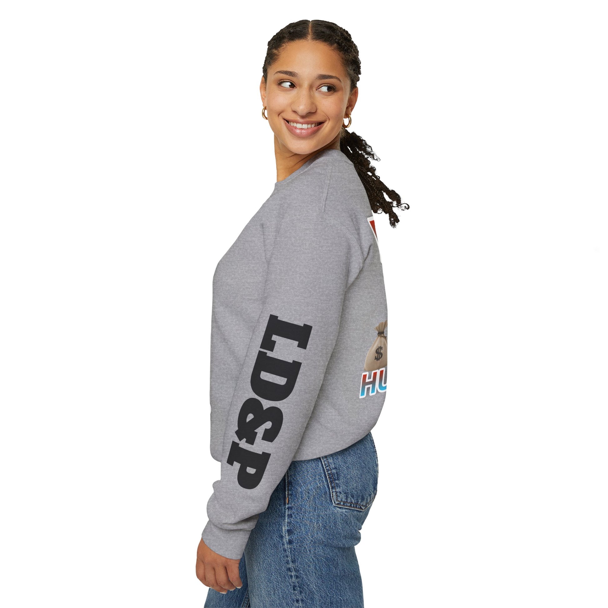 Crewneck Sweatshirt - Born Hustler LD&P Apparel