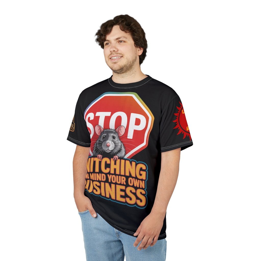 Stop Snitching Print Unisex Cut & Sew Tee