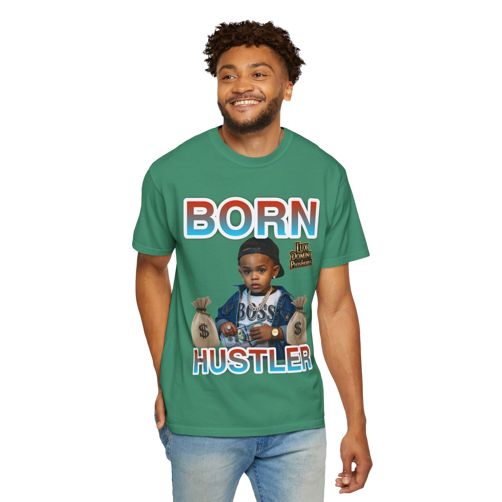 Garment-Dyed T-shirt BORN HUSTLER LD&P APPAREL