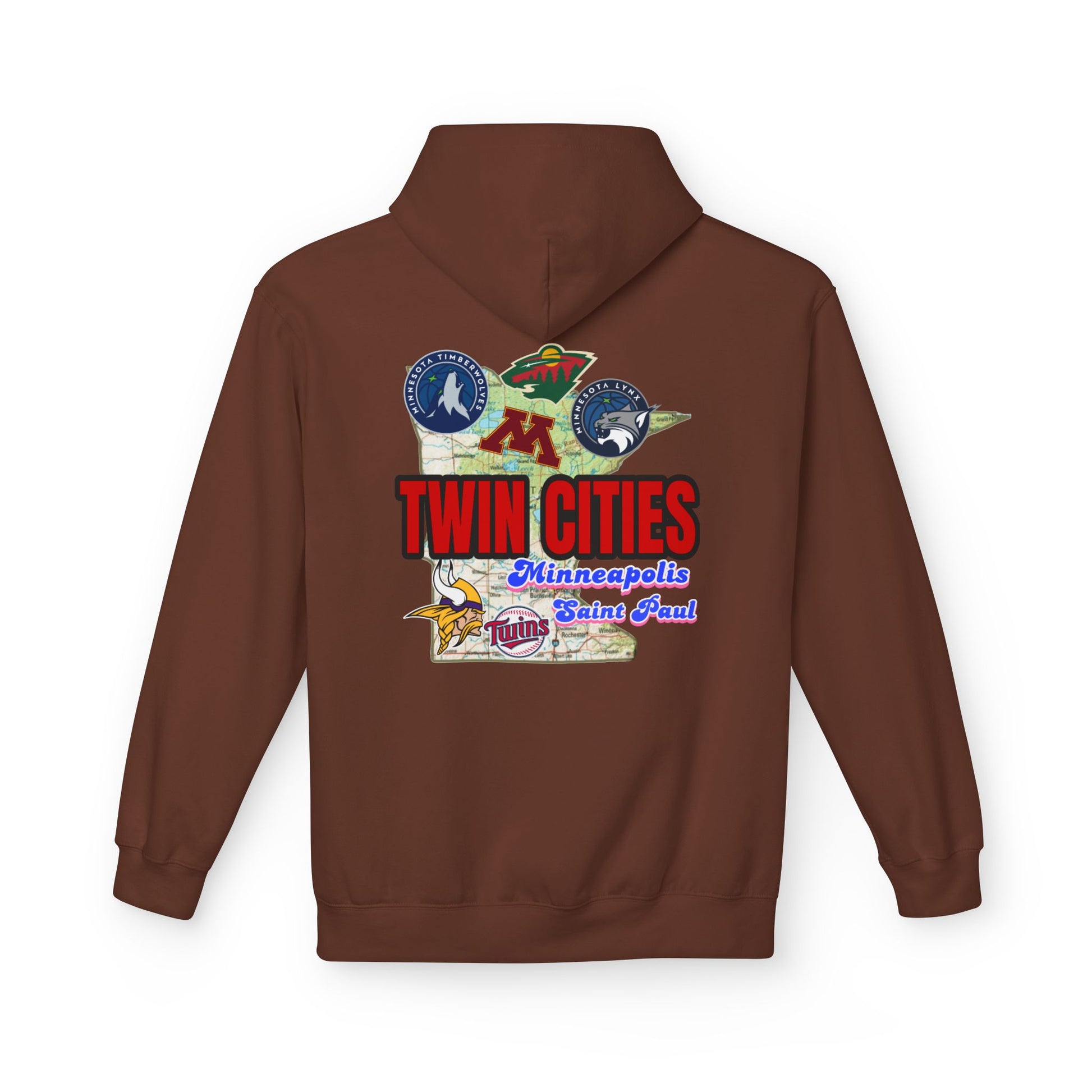 Fleece Hoodie Twin Cities Minneapolis St Paul Design