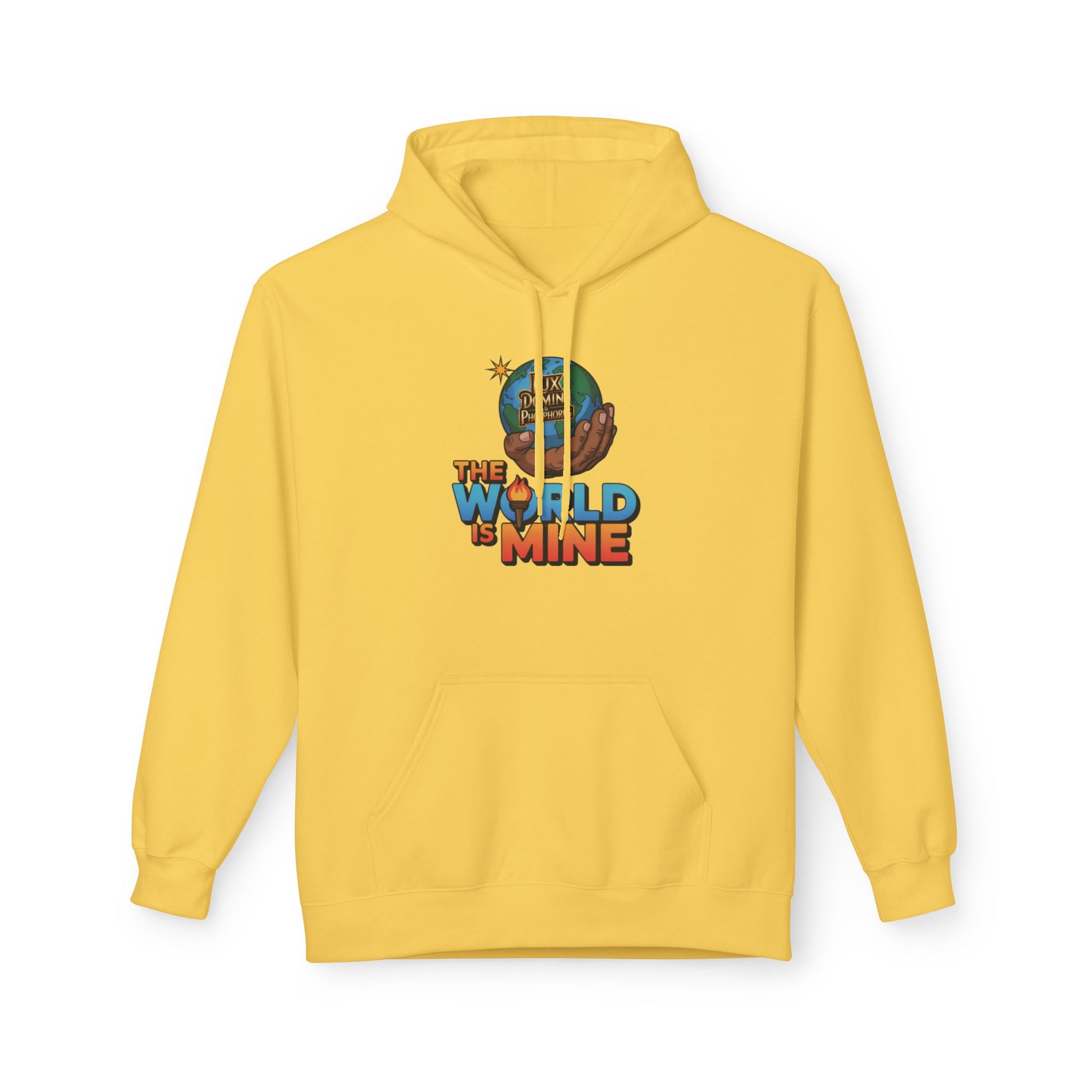 Hoodie Lux Domini and Phosphorus Design The World is Mine