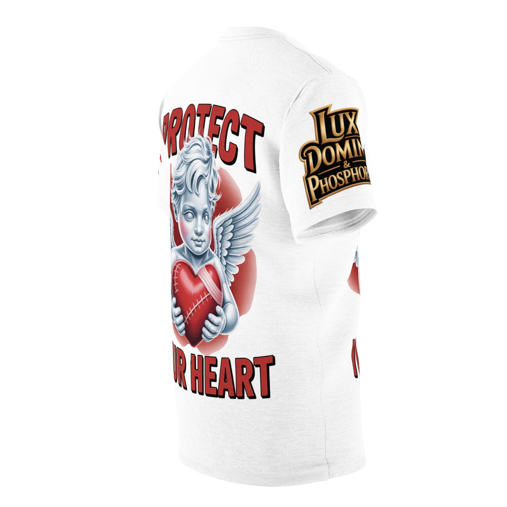 White Unisex Tee - 'protect your heart' LD&P Apparel Design