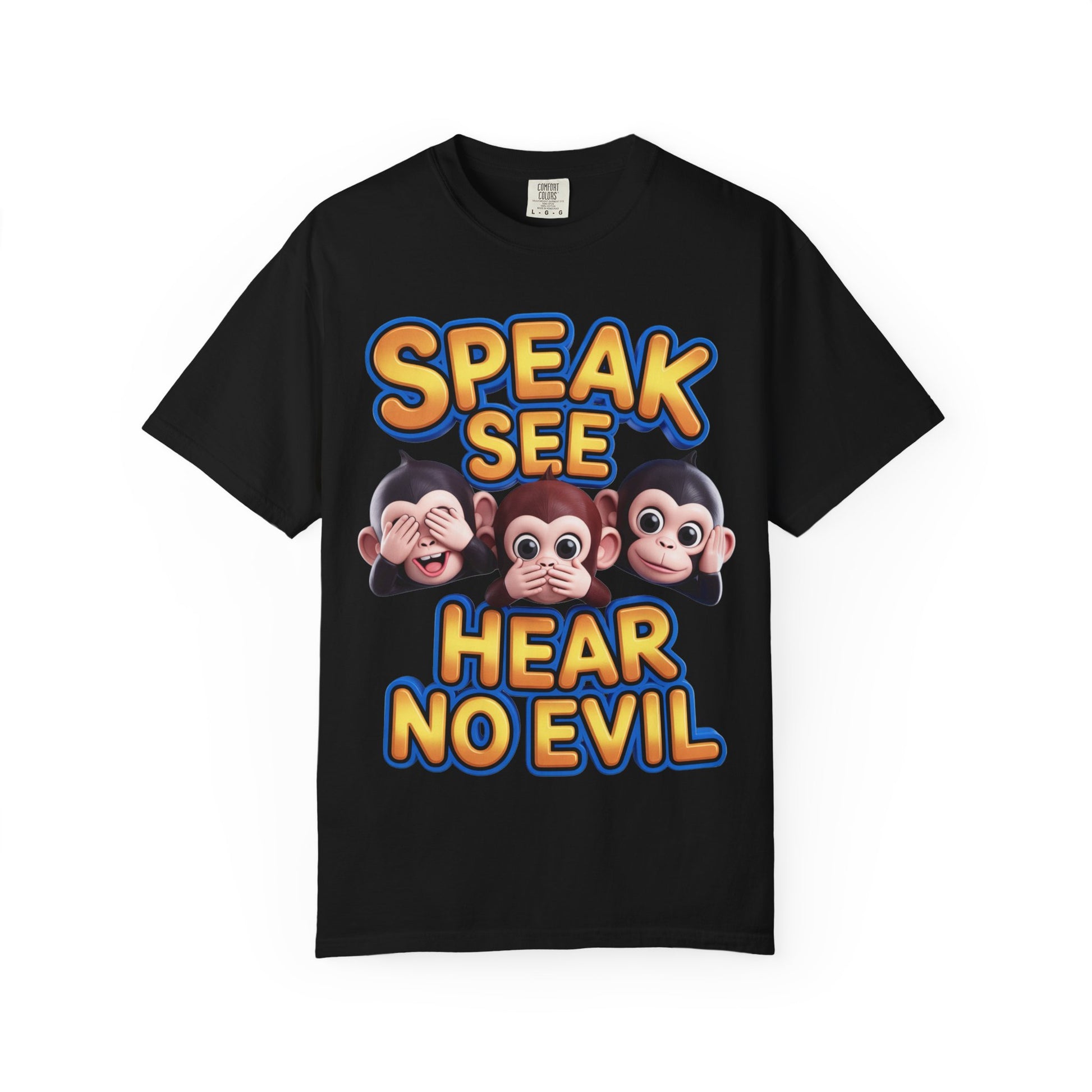 Graphic T-Shirt Speak See Hear No Evil