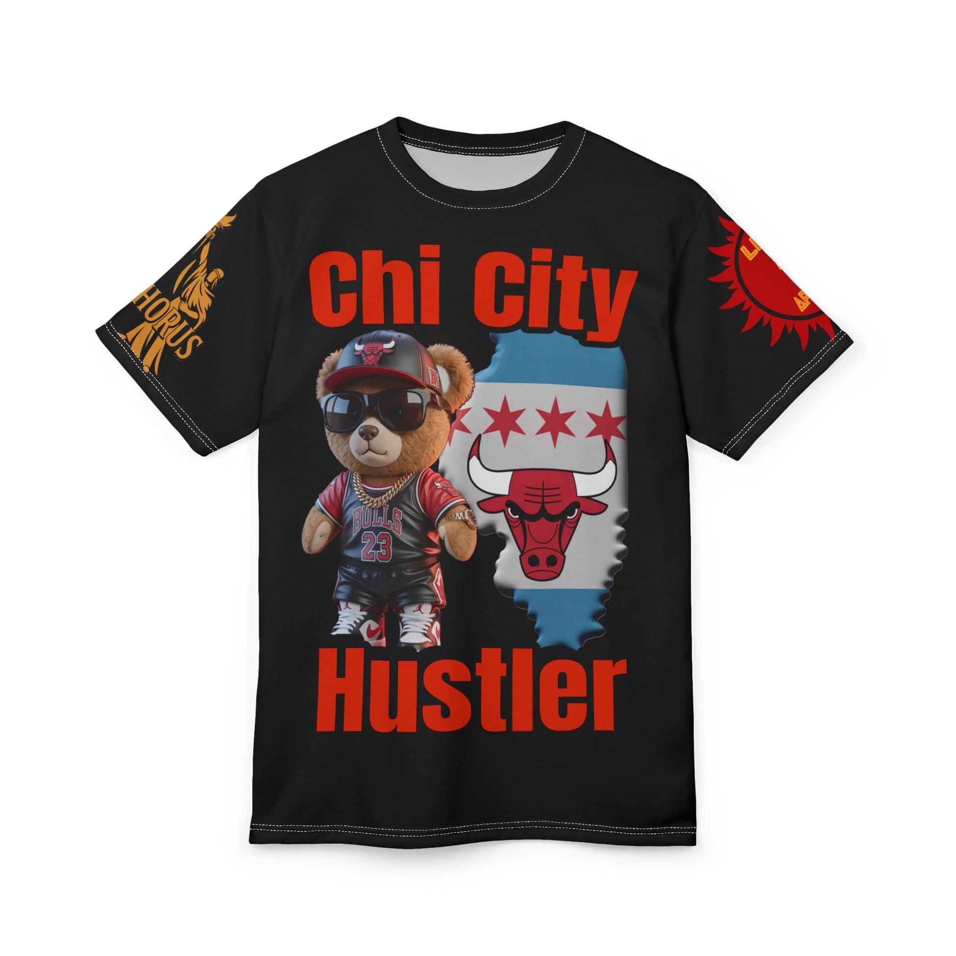 CHI CITY HUSTLER Unisex Cut & Sew Tee