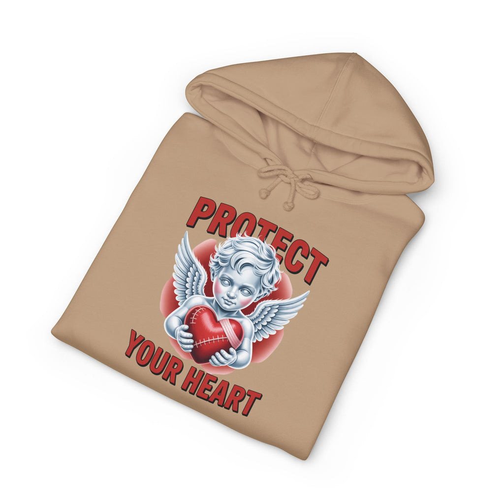 Hooded Sweatshirt - 'protect your heart' Bold Graphic Design