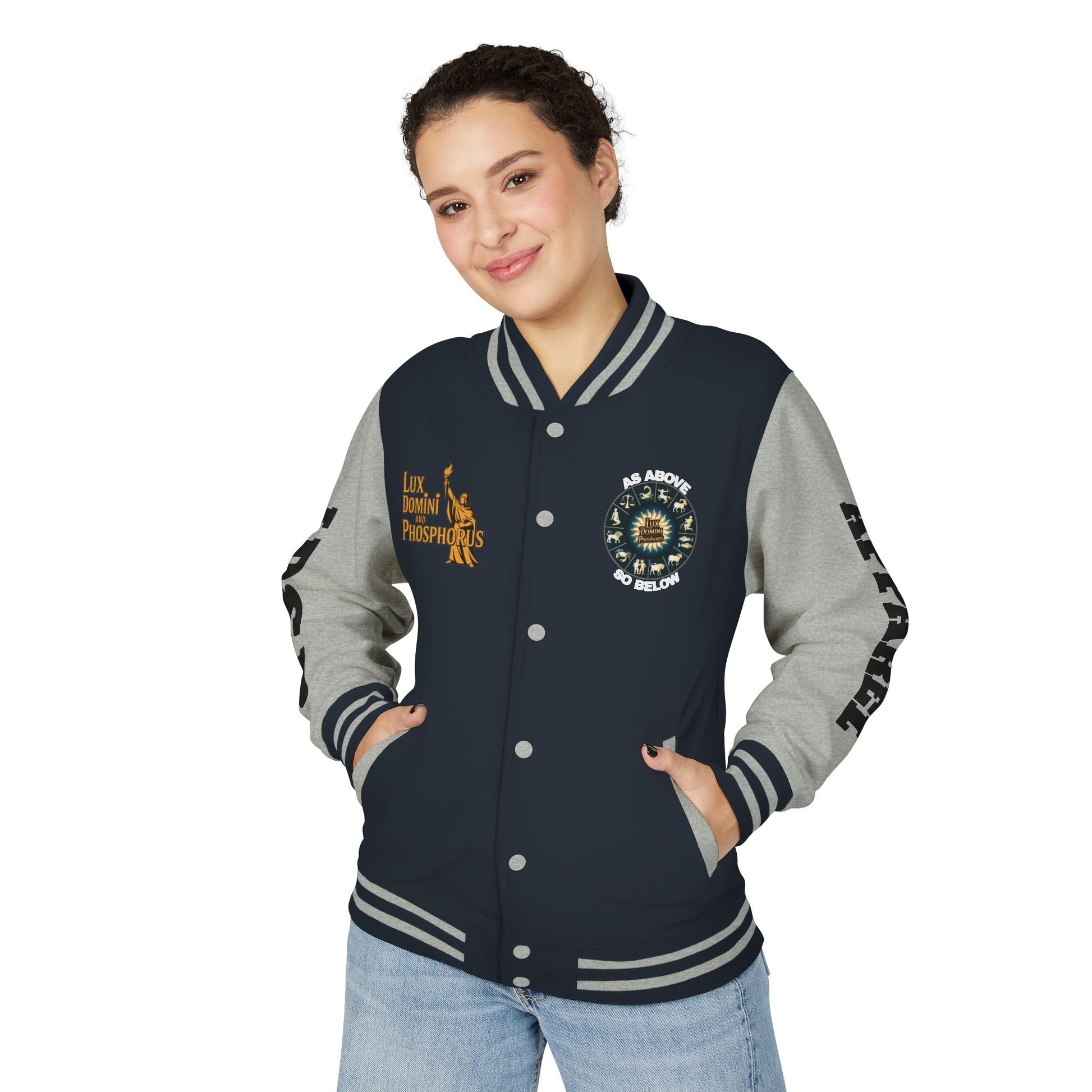 Letterman Jacket - As above so below LD&P APPAREL Design