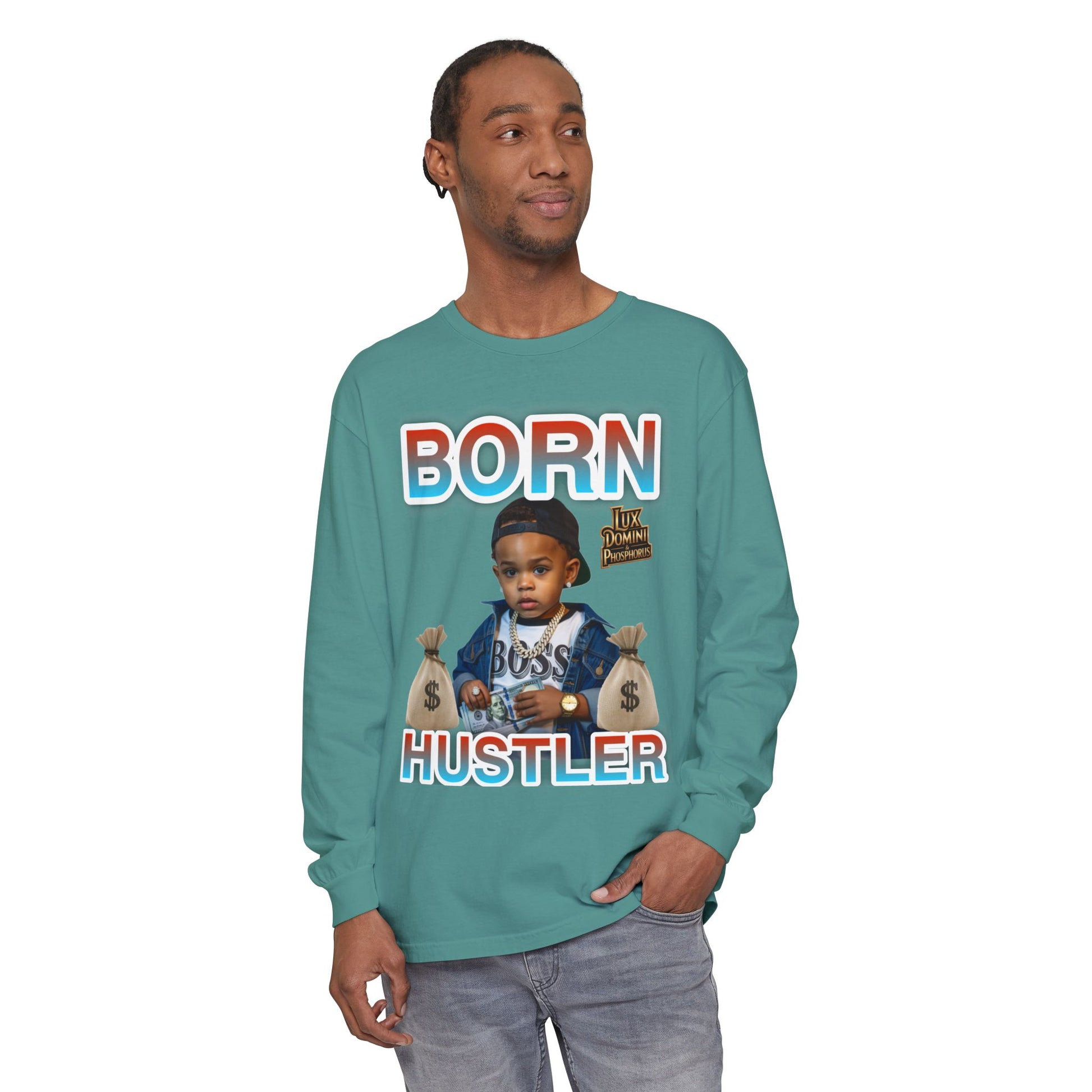 Long Sleeve T-Shirt Born Hustler Apparel