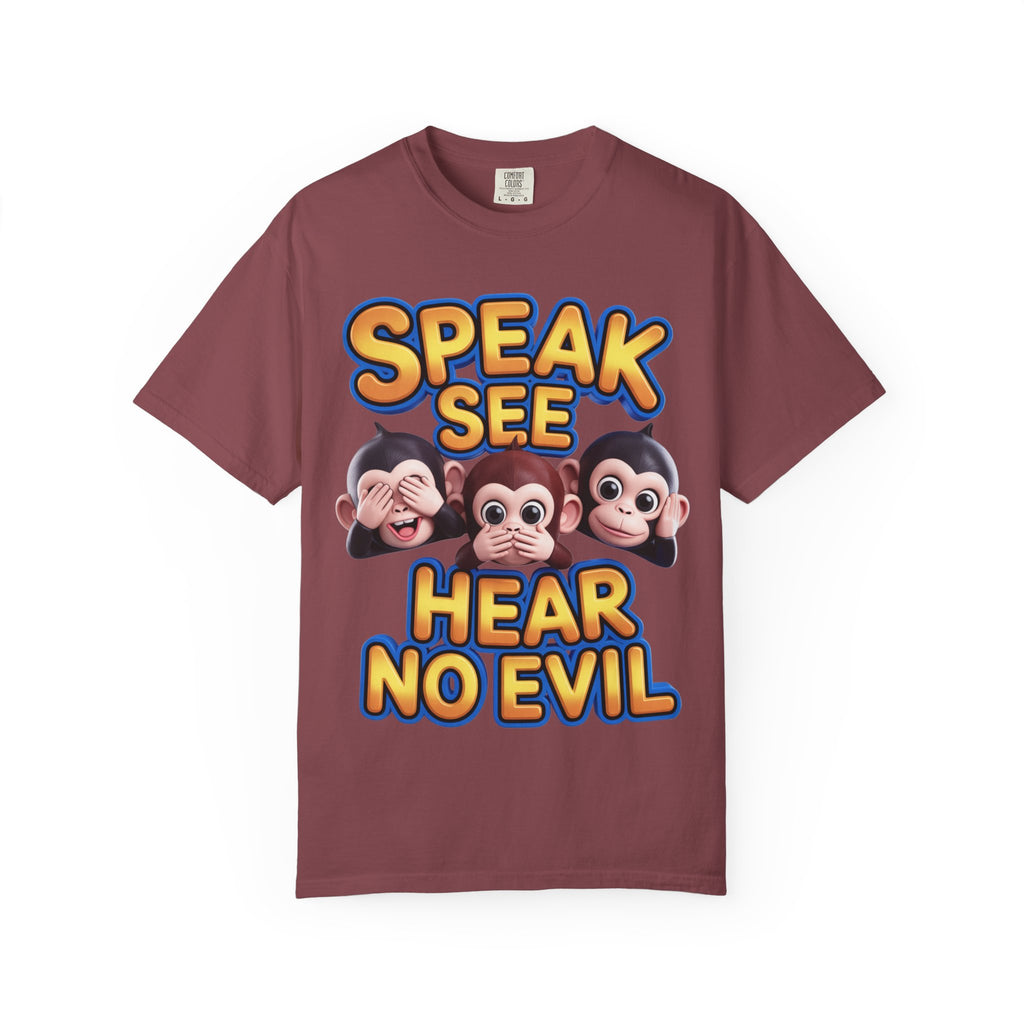 Graphic T-Shirt Speak See Hear No Evil