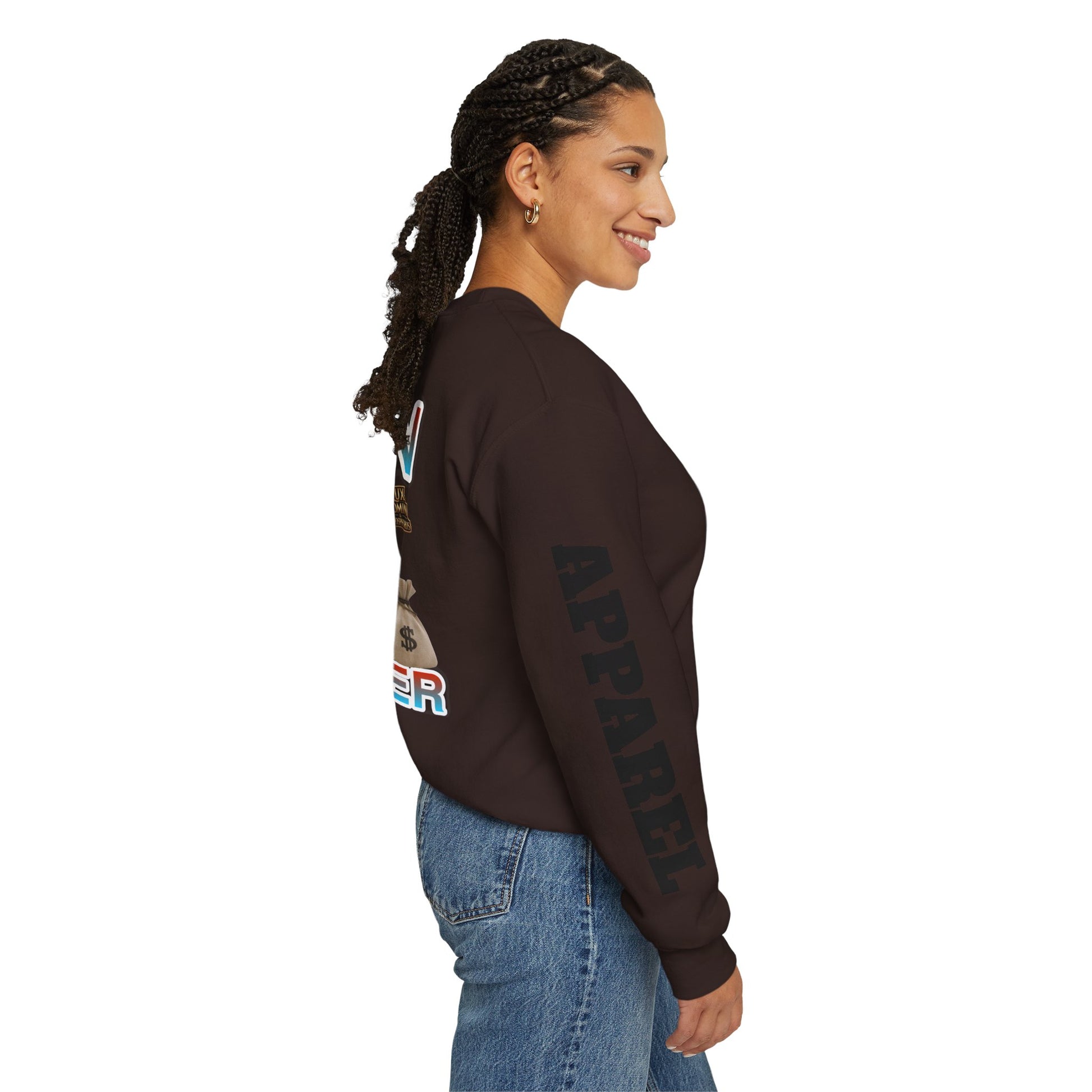 Crewneck Sweatshirt - Born Hustler LD&P Apparel