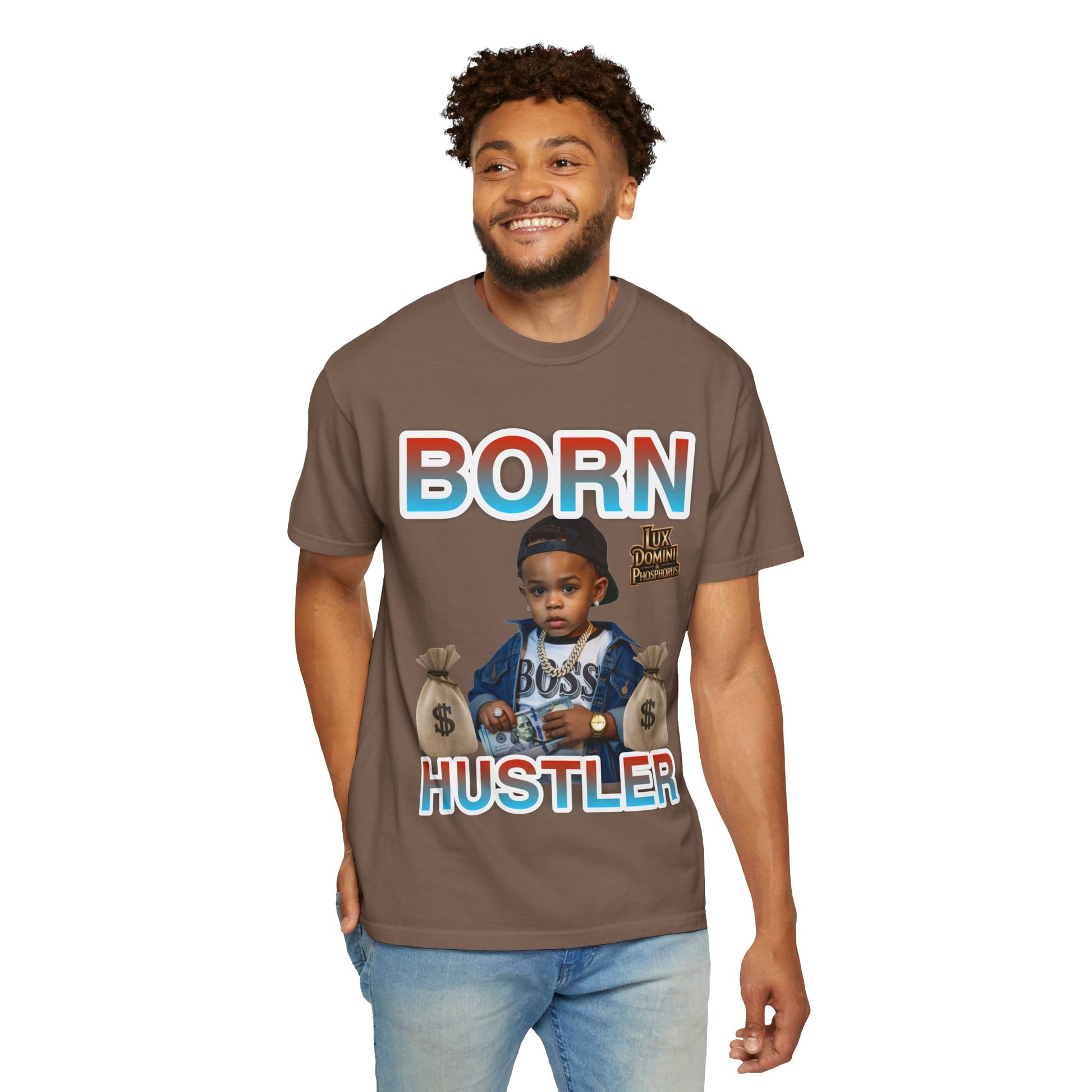 Garment-Dyed T-shirt BORN HUSTLER LD&P APPAREL