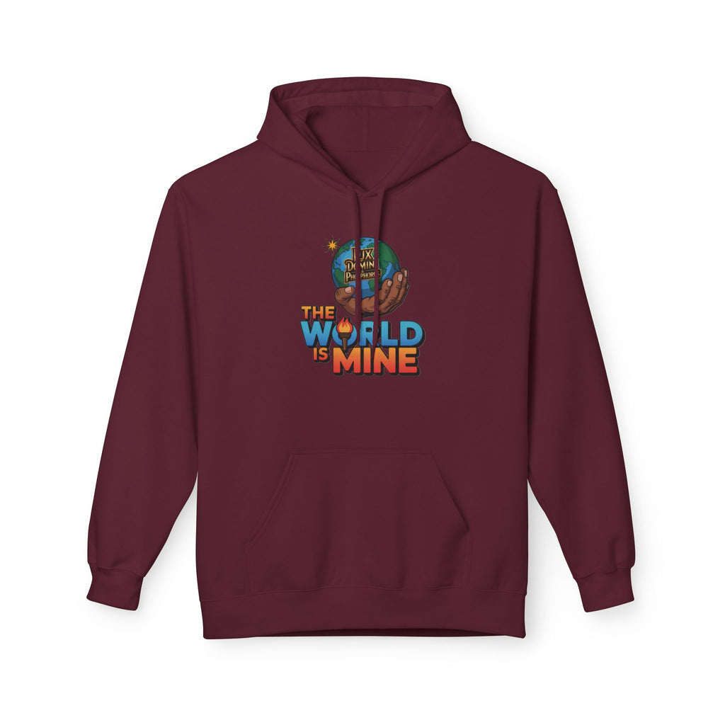 Hoodie Lux Domini and Phosphorus Design The World is Mine