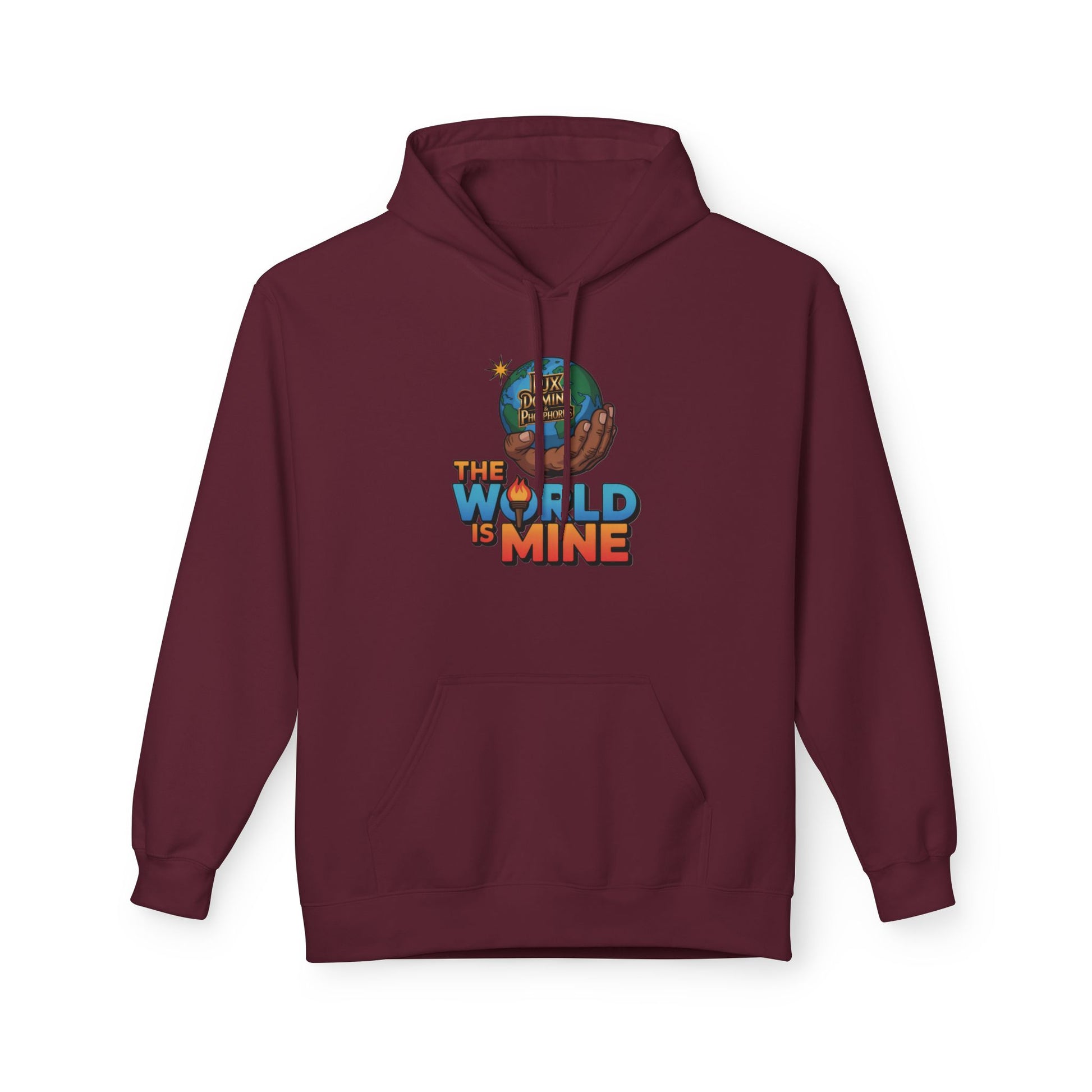 Hoodie Lux Domini and Phosphorus Design The World is Mine