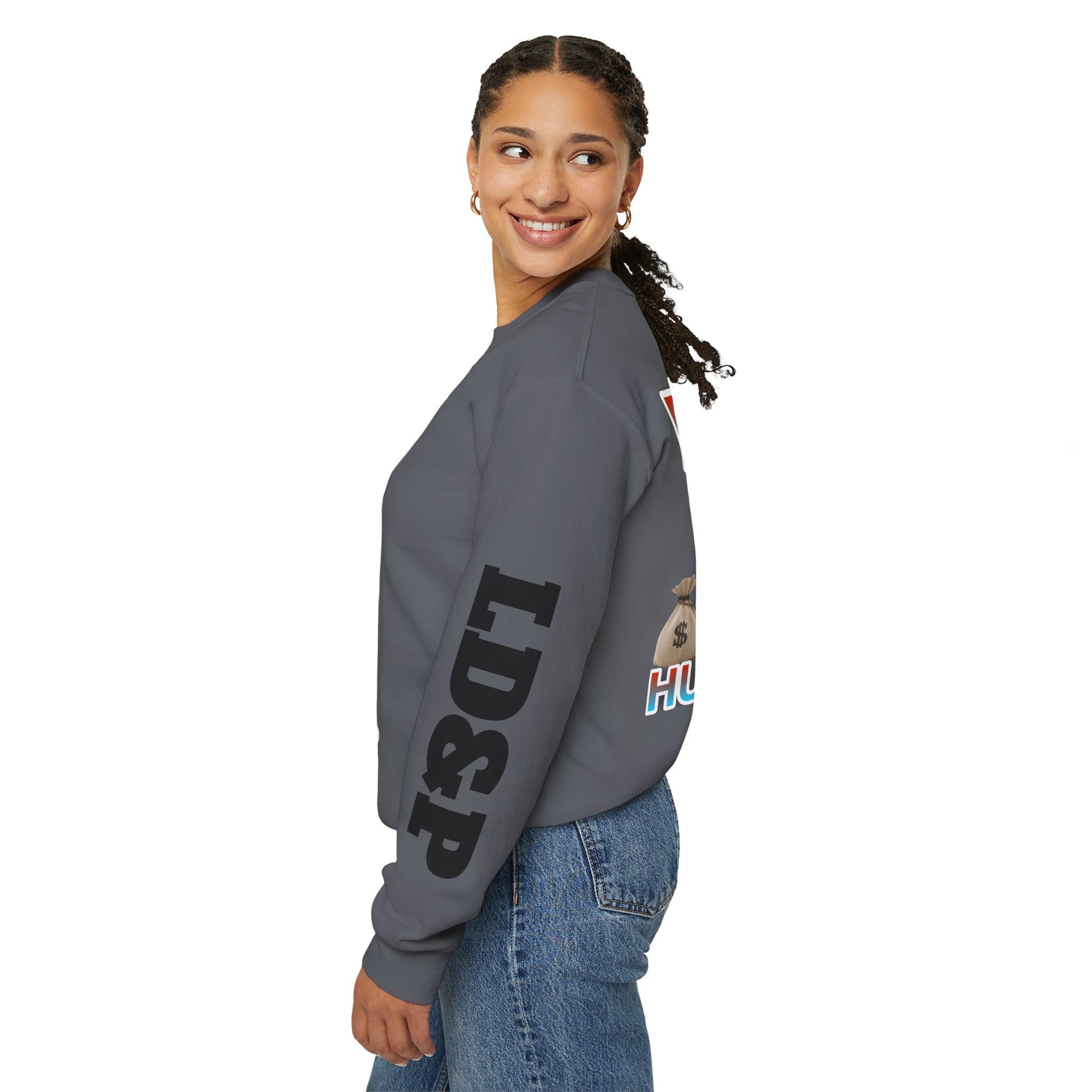 Crewneck Sweatshirt - Born Hustler LD&P Apparel
