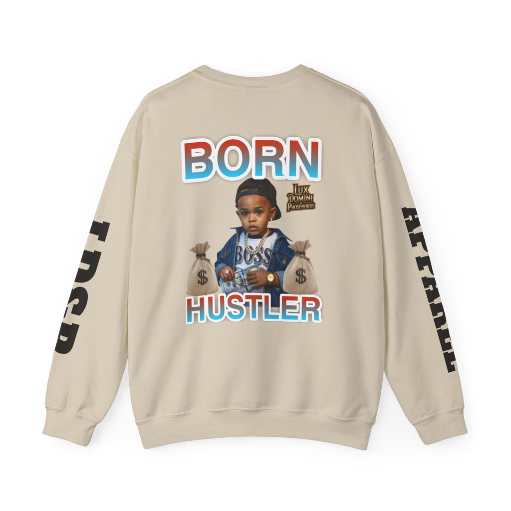 Crewneck Sweatshirt - Born Hustler LD&P Apparel