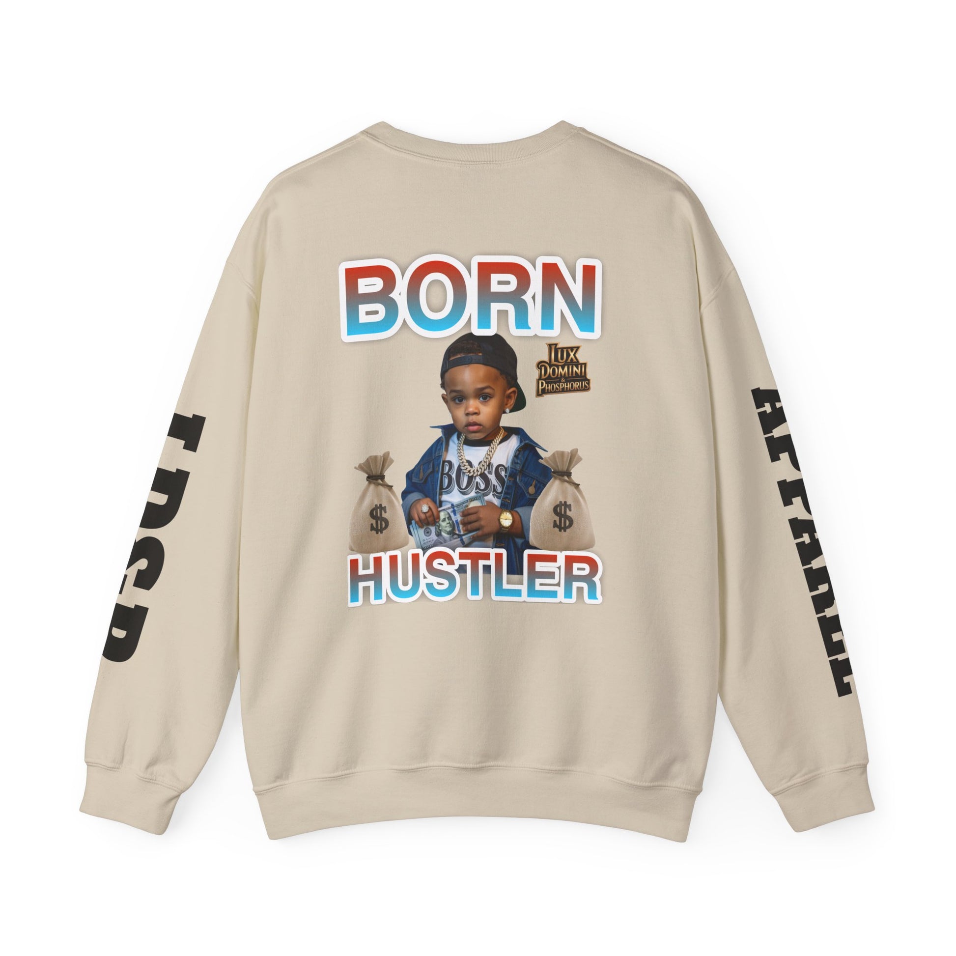 Crewneck Sweatshirt - Born Hustler LD&P Apparel