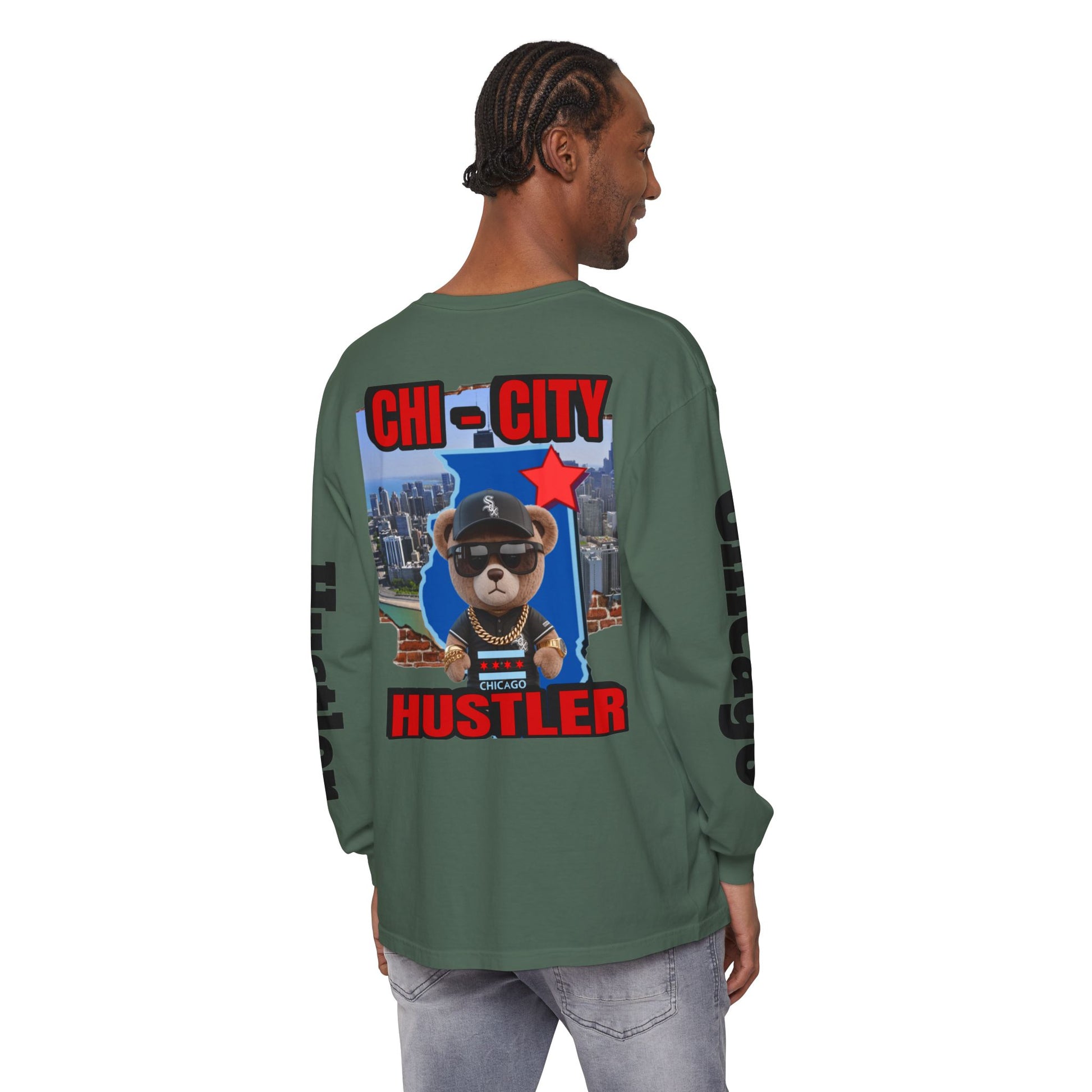 Chi-City Hustler Long Sleeve T-Shirt — LD&P Apparel