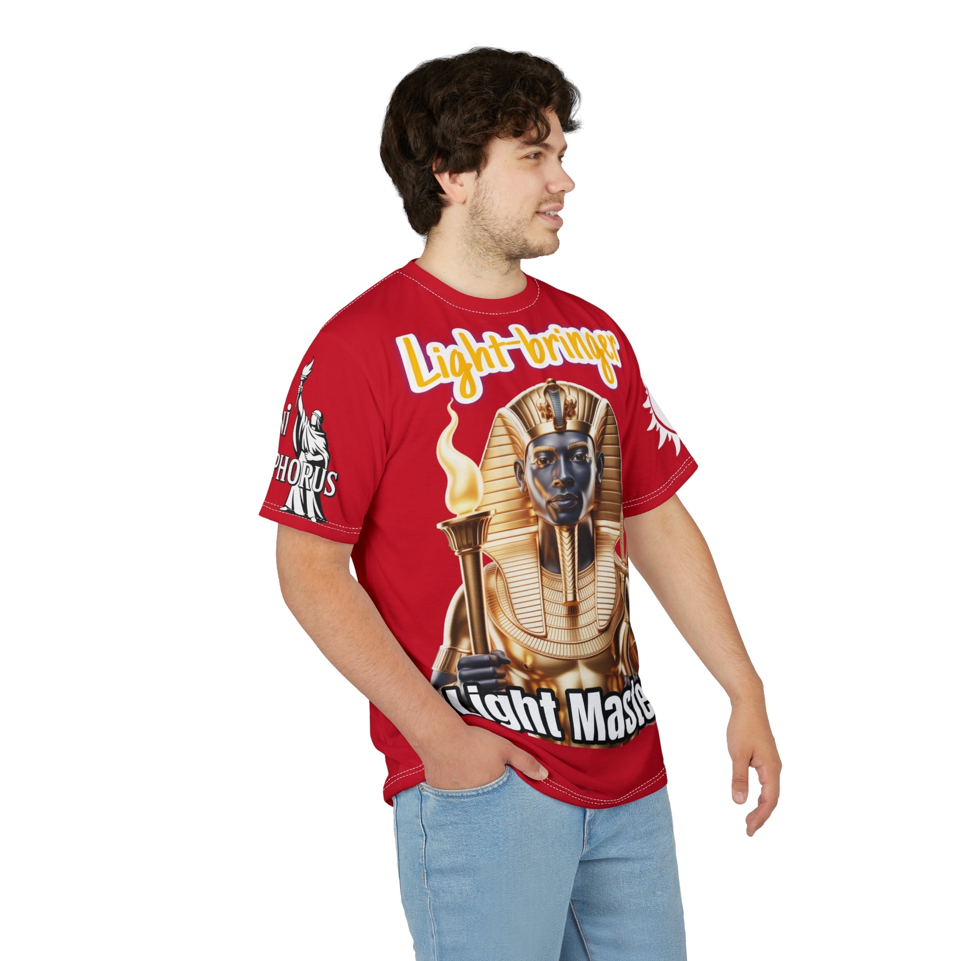 Light Master Tee - Lux Domini and Phosphorus LD&P Apparel Design Red