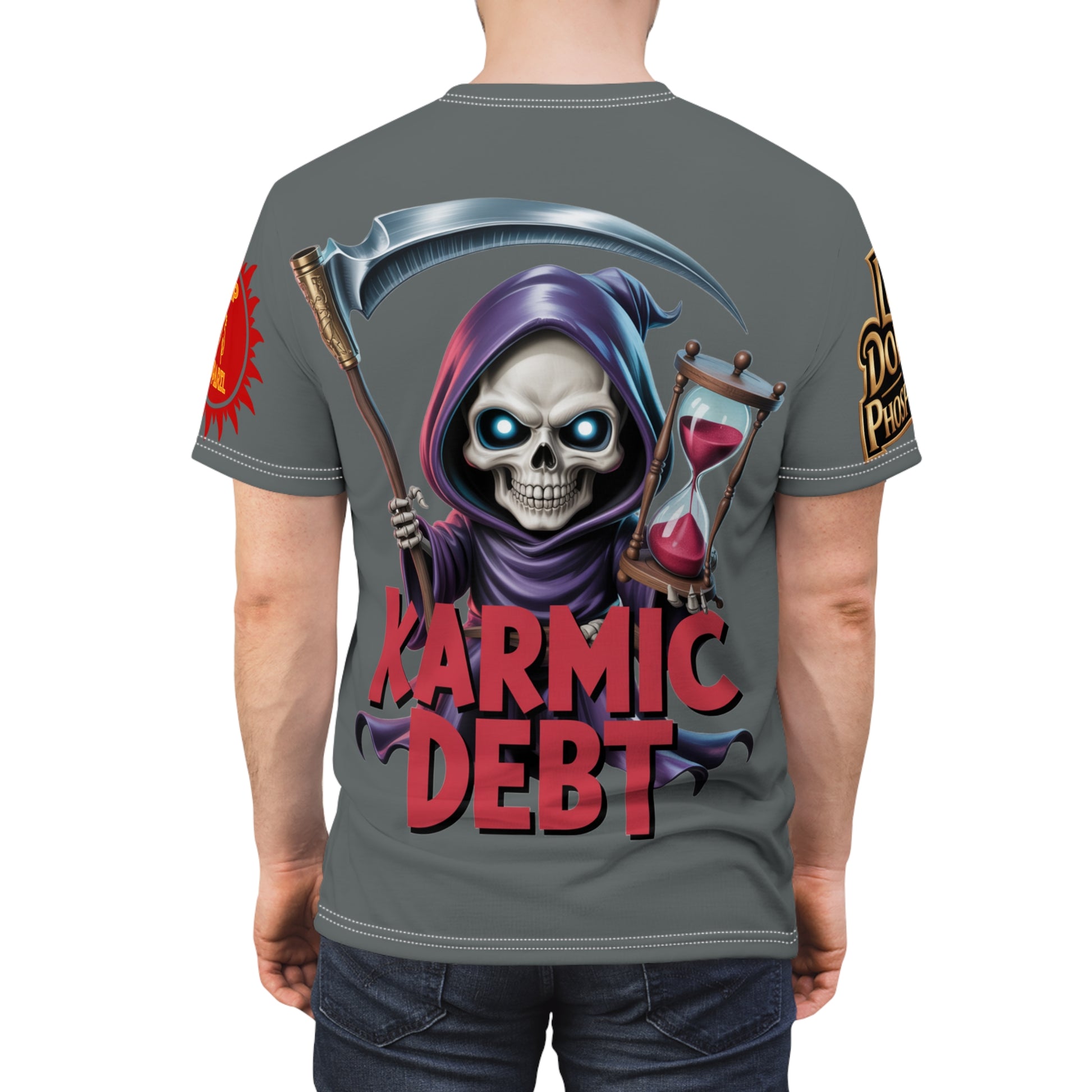 Karmic Debt Graphic Tee — LD&P Apparel Dark Grey