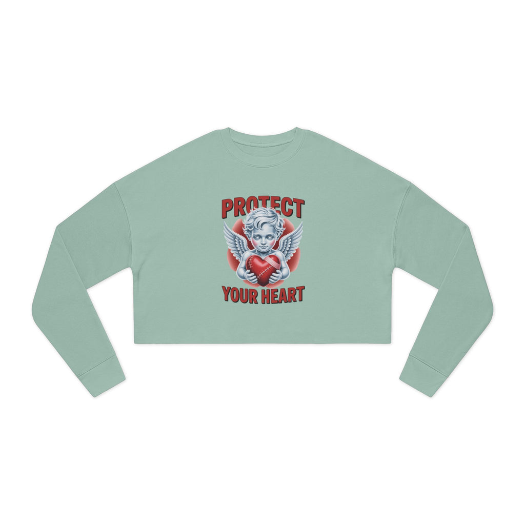 Cropped Sweatshirt - Protect Your Heart Design