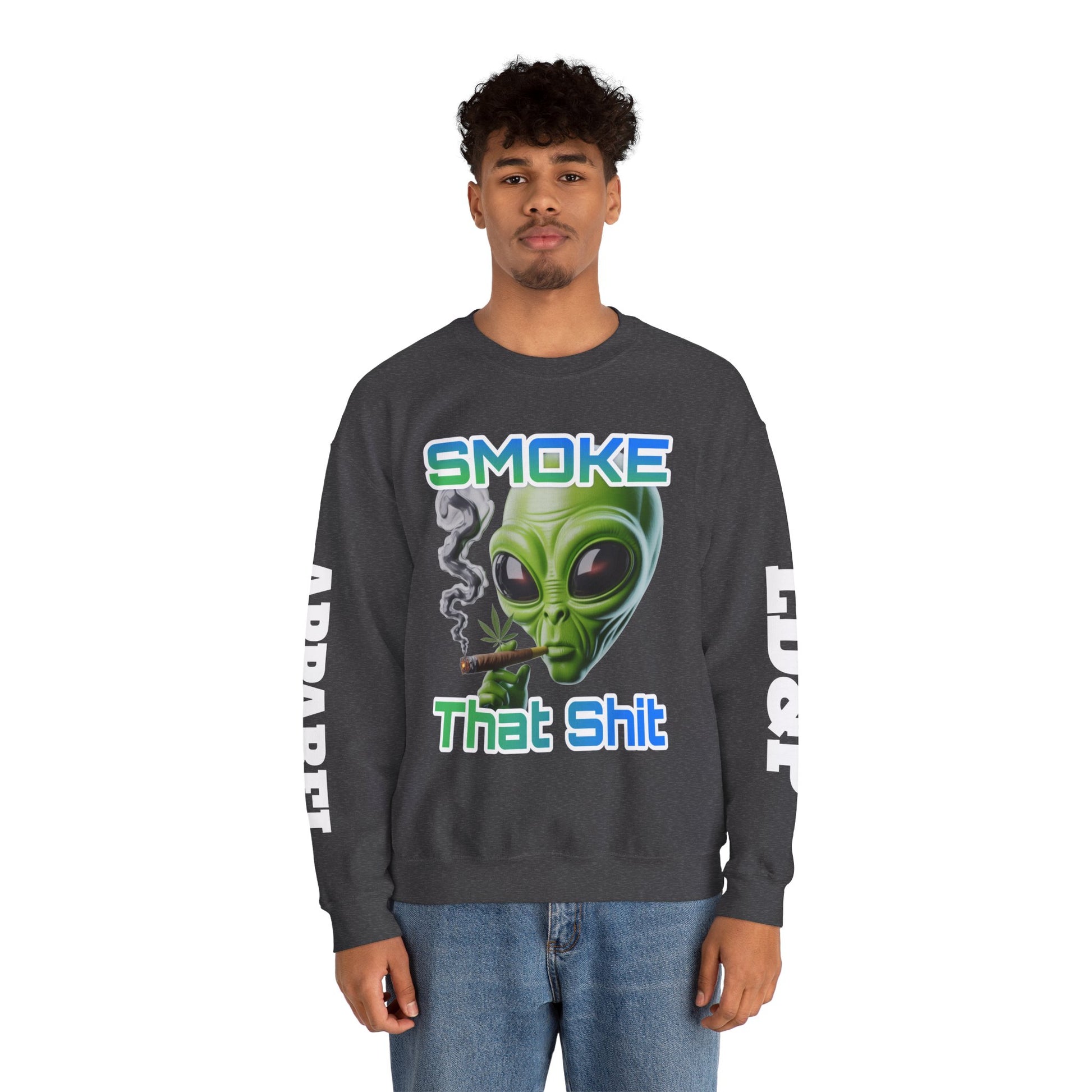Crewneck Sweatshirt - Smoke That LD&P APPAREL Design
