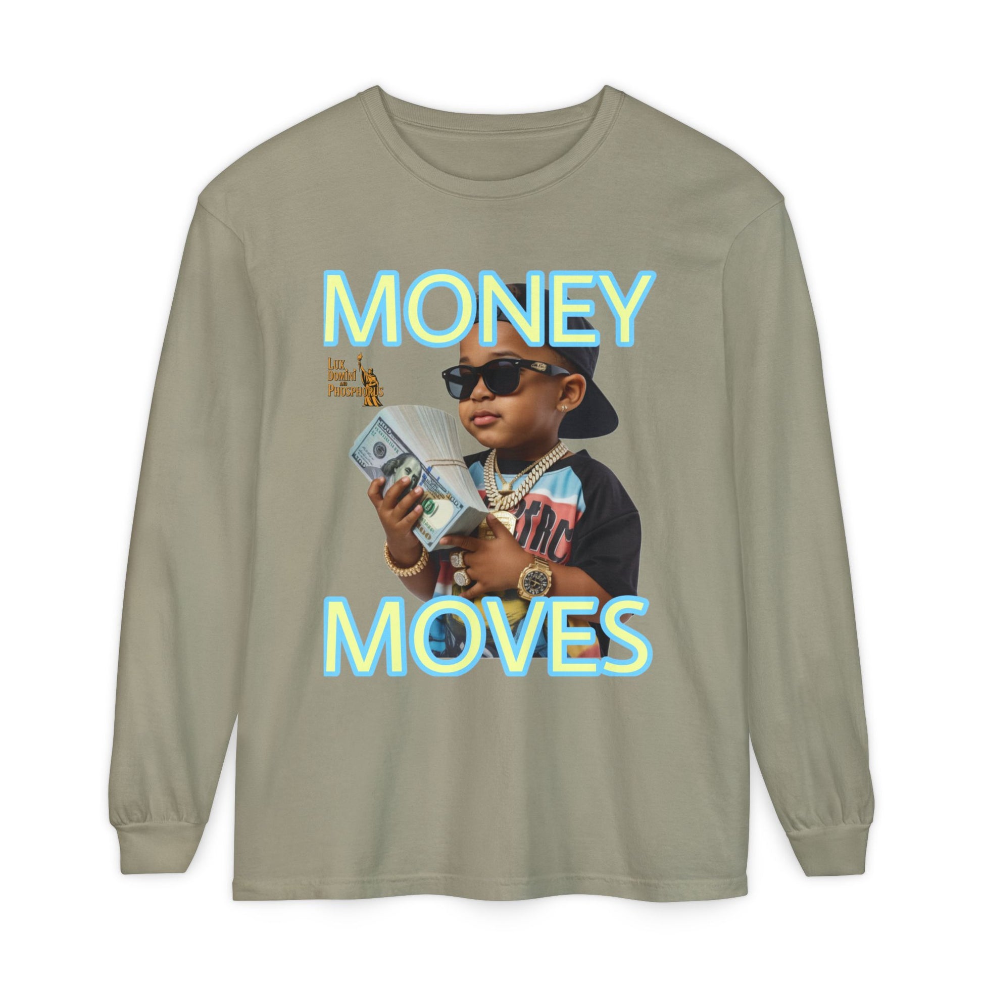 Long Sleeve T-Shirt - Money Moves LD&P APPAREL