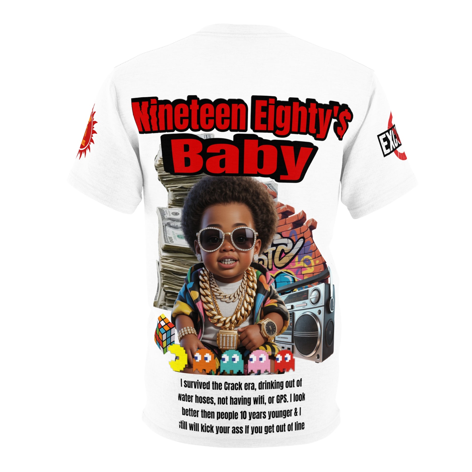 Nineteen Eighty's Baby Graphic Tee LD&P APPAREL White