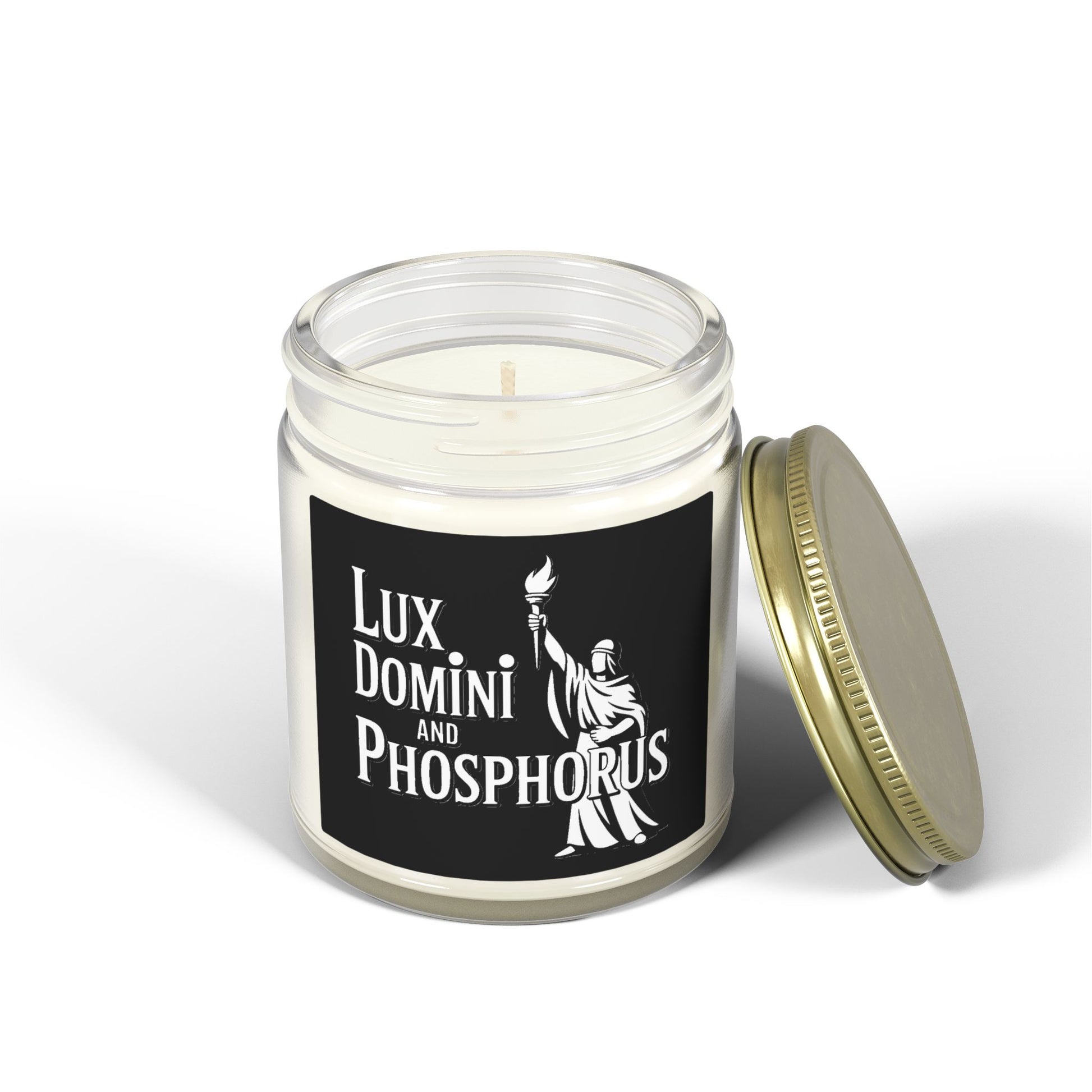 Lux Domini & Phosphorus Coconut Apricot Scented Candle (4oz & 9oz)