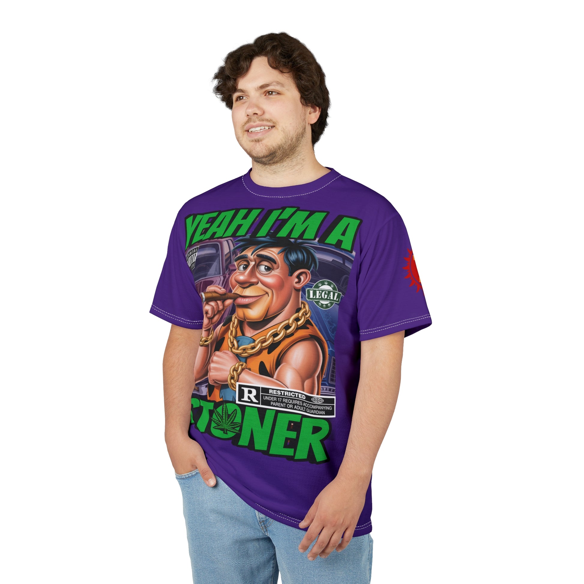 Yeah I'm a Stoner T-Shirt LD&P APPAREL Purple