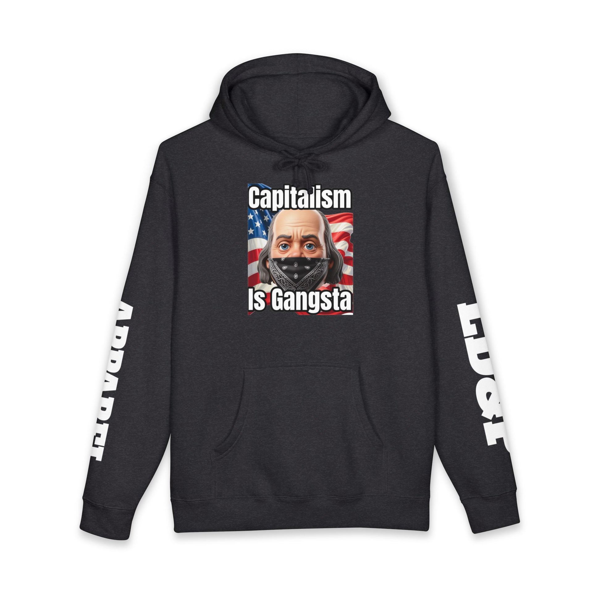 Capitalism is Gangsta Heavyweight Hooded Sweatshirt