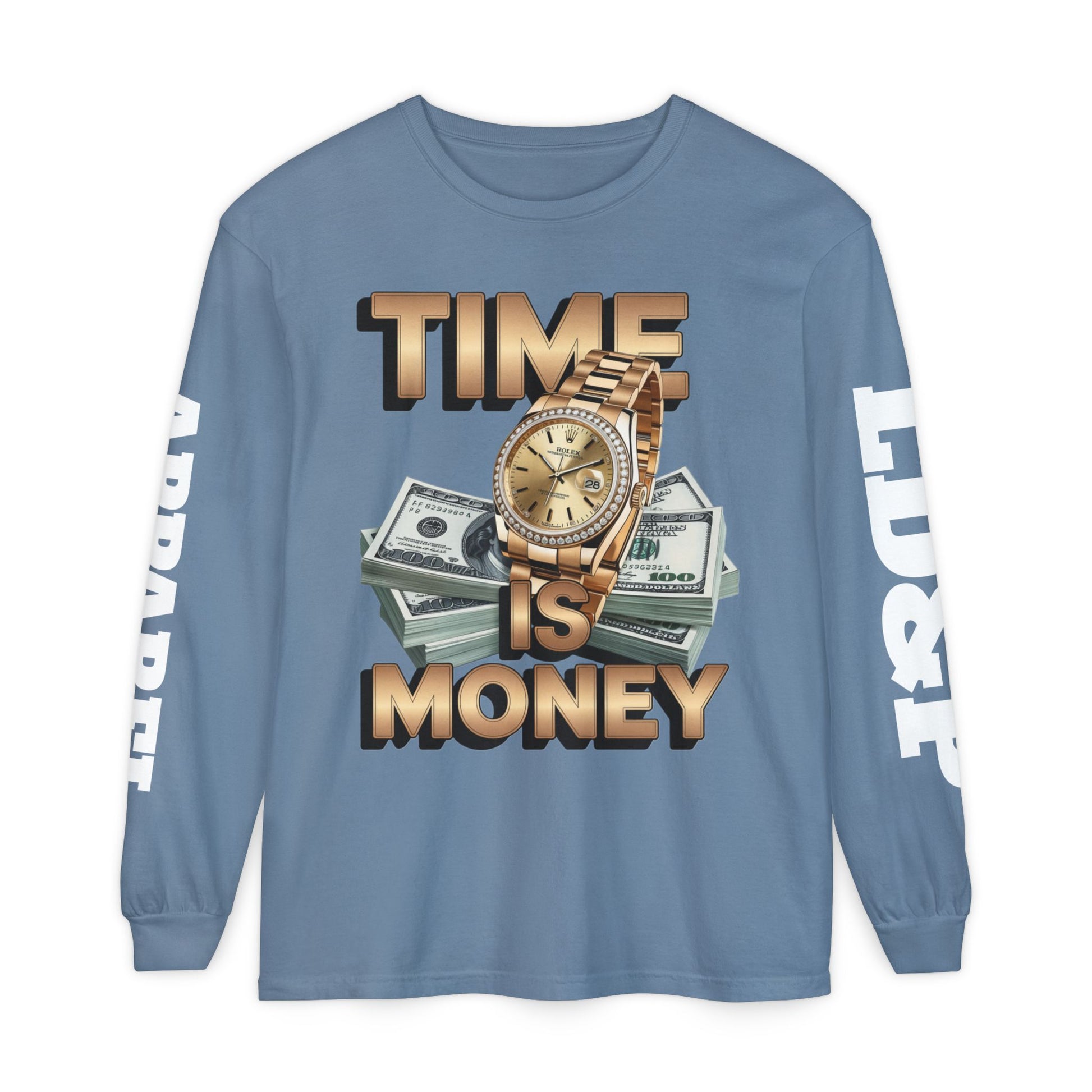 Long Sleeve T-Shirt Time is MONEY Design