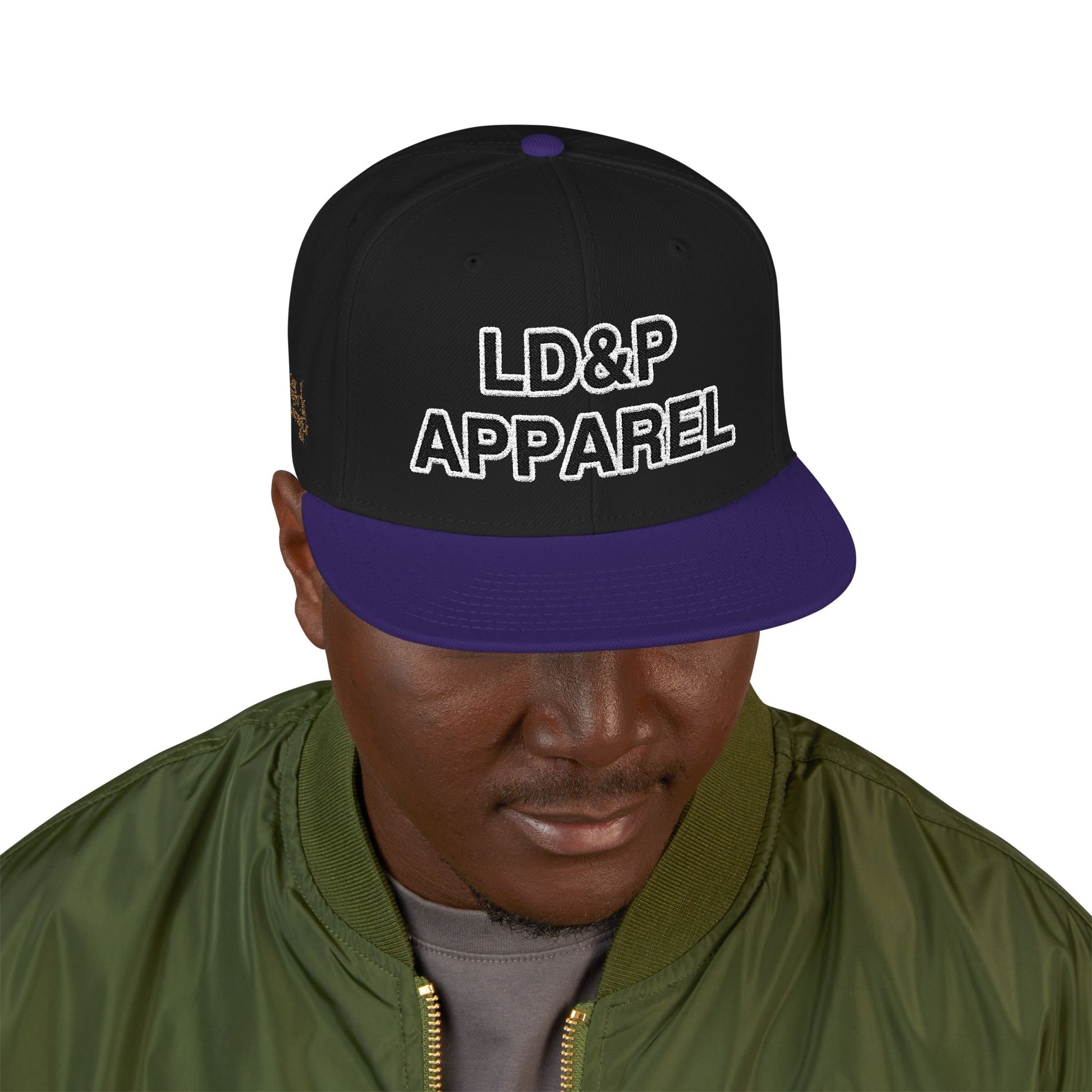 Embroidered Snapback Cap - LD&P Apparel Design