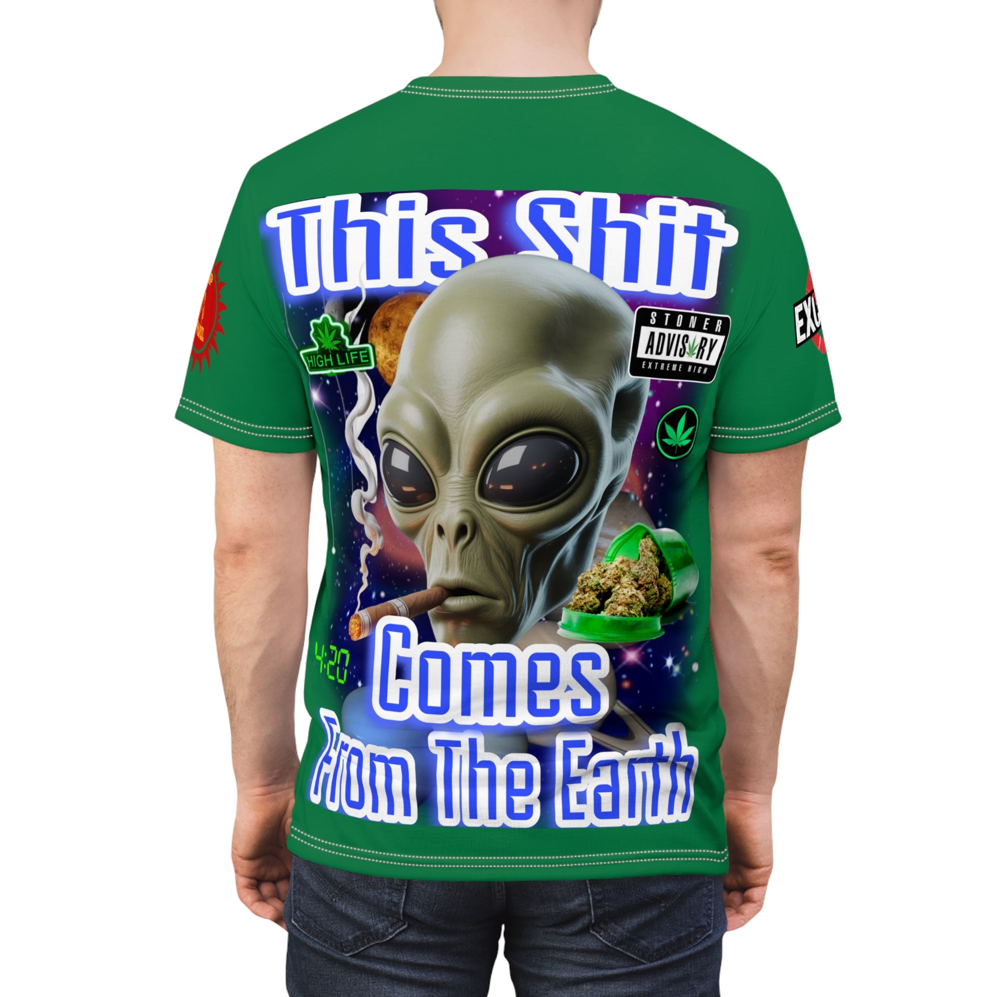 "This Shit Comes From The Earth" LD&P APPAREL Graphic Tee Green