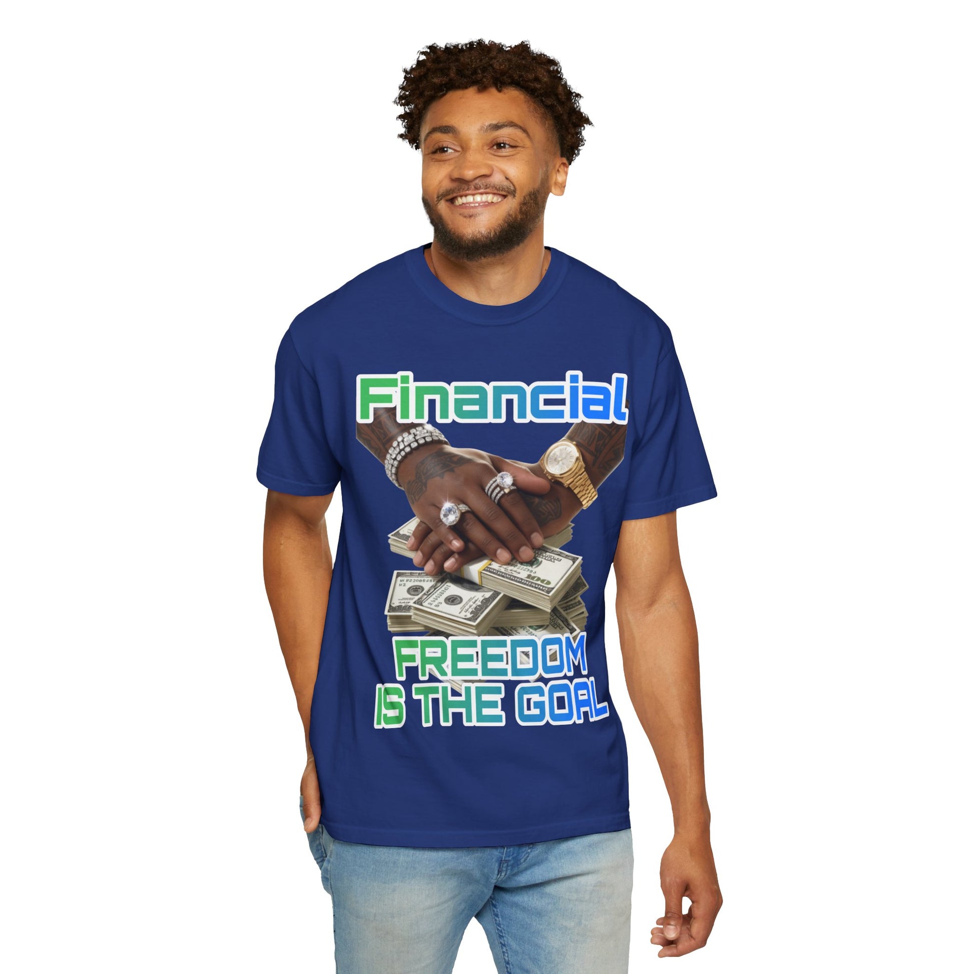 Financial Freedom Unisex T-shirt - 'Financial Freedom is The Goal' Design