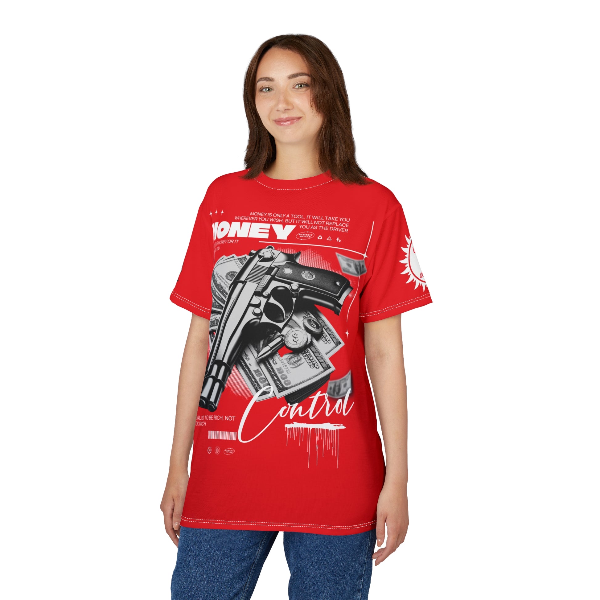 Money Control Graphic Tee LD&P APPAREL RED