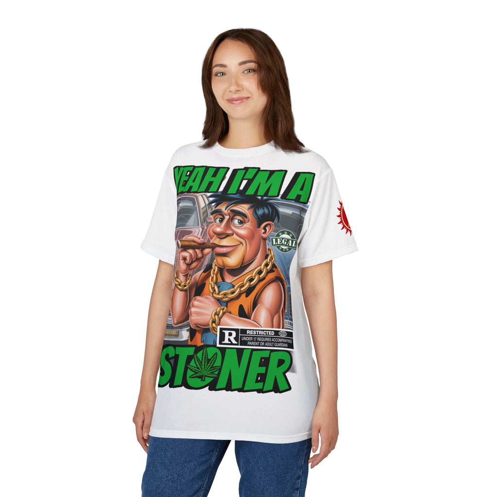 Yeah I'm a Stoner T-Shirt LD&P APPAREL white