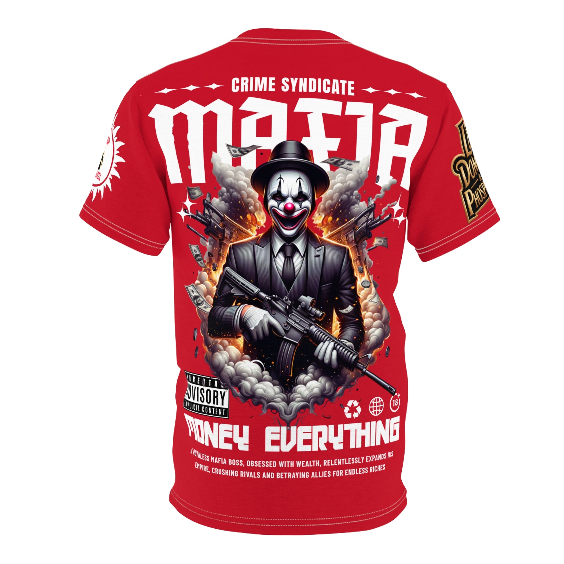 Copy of Mafia Crime Syndicate LD&P APPAREL Graphic Tee RED