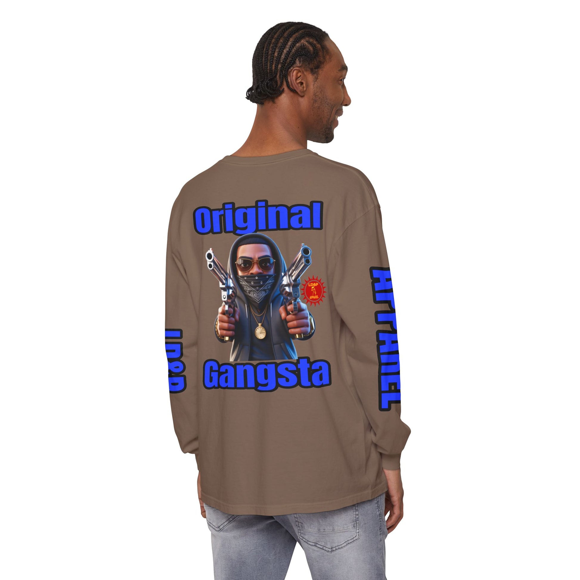 Long Sleeve T-Shirt Original Gangsta LD&amp;P Apparel Design